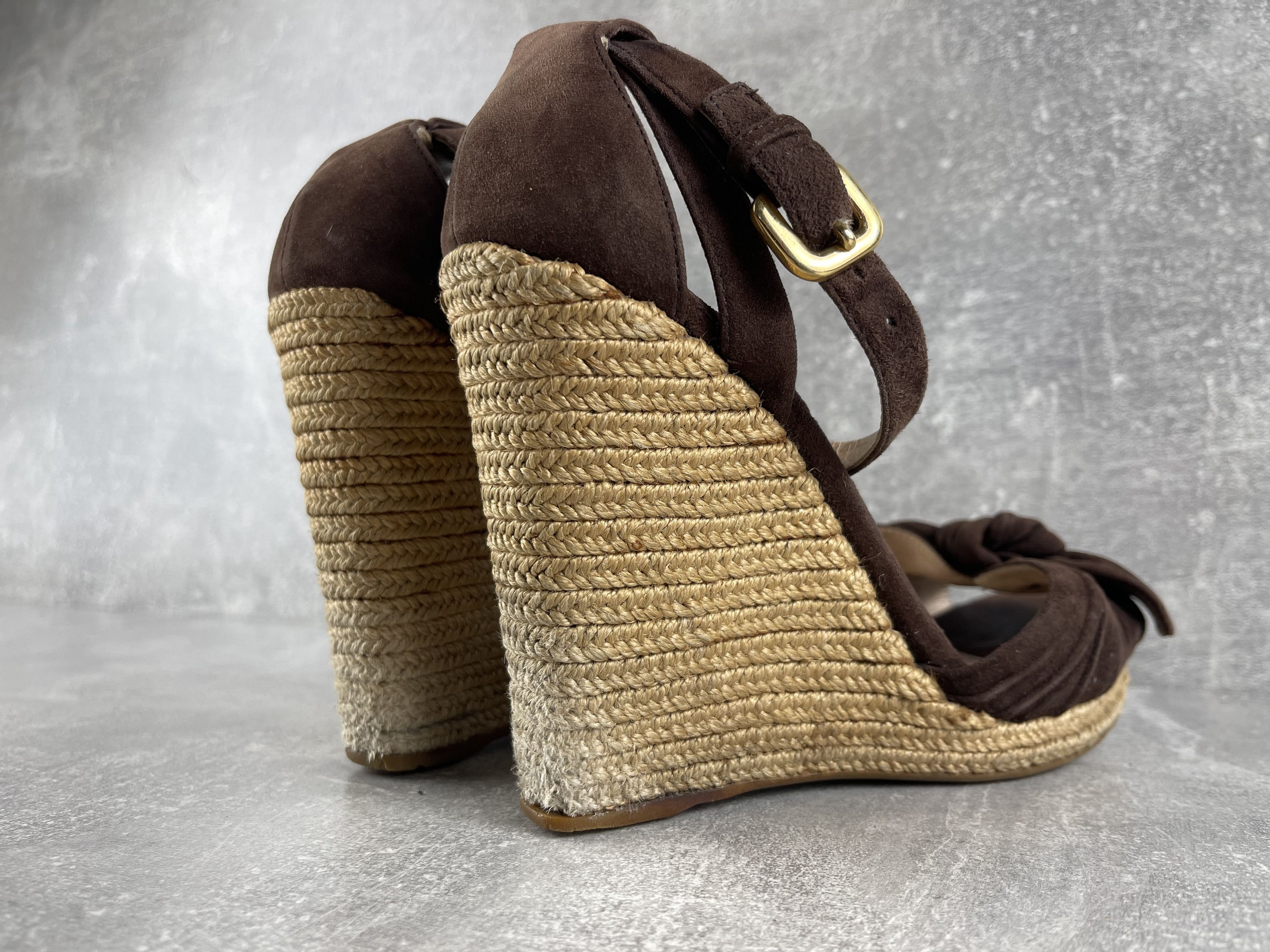 Prada Prada Linea Rosa vintage suede archive heel sandals shoe Size US 7.5 / IT 37.5 - 8 Thumbnail