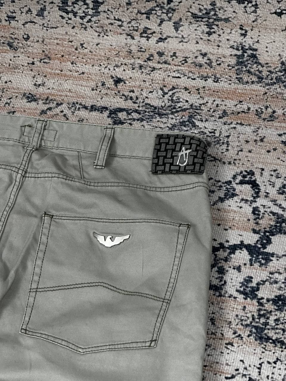Emporio Armani Armani Jeans Grey Slim Metal Pocket Logo Pants Size US 31 - 13 Thumbnail