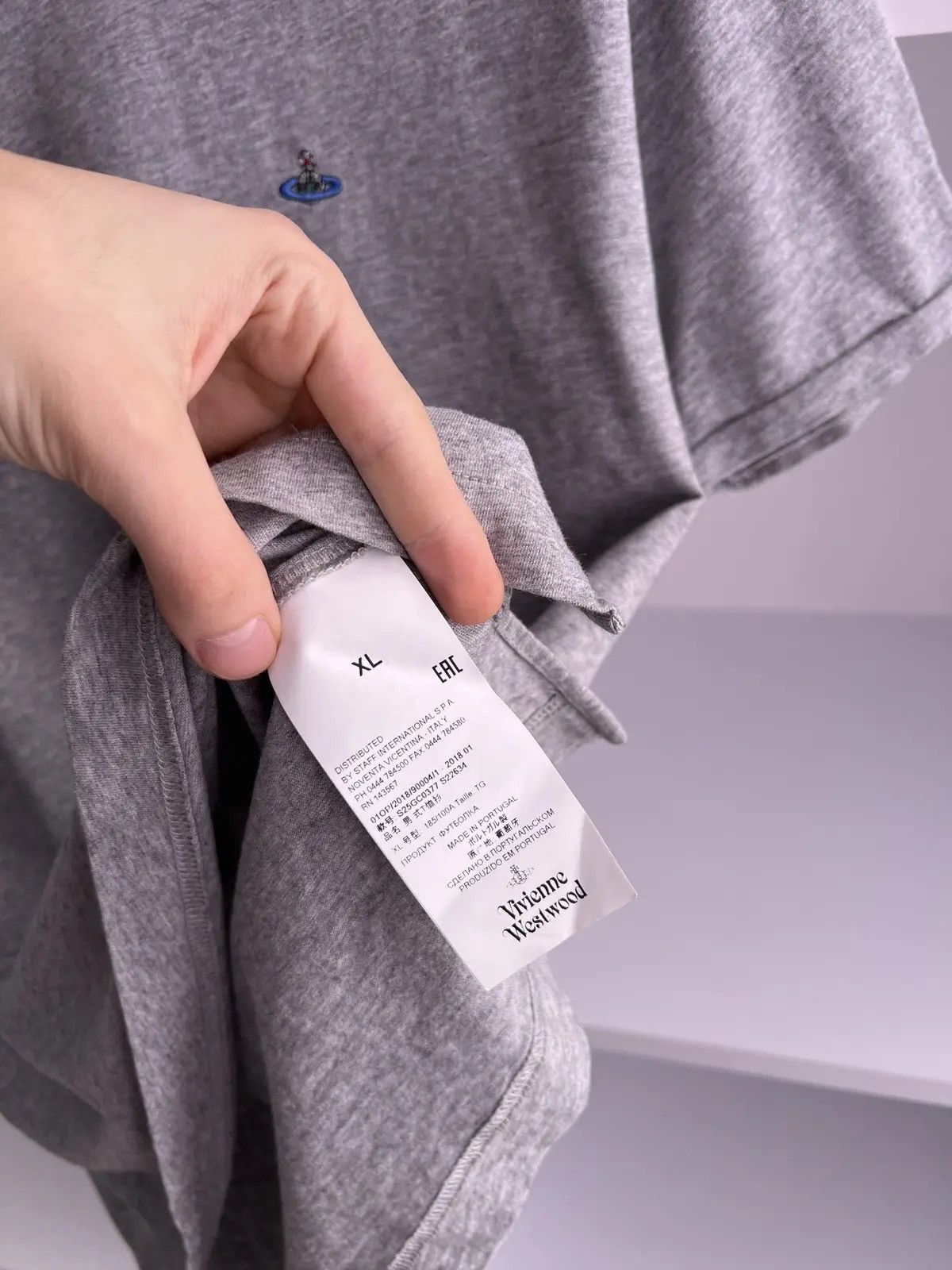 Vintage × Vivienne Westwood Vintage Vivienne Westwood Denim Gray T-Shirt Size US XL / EU 56 / 4 - 6 Thumbnail