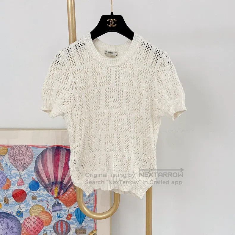 Fendi Fendi Hollow-out knitted top Size XS / US 0-2 / IT 36-38 - 1 Thumbnail