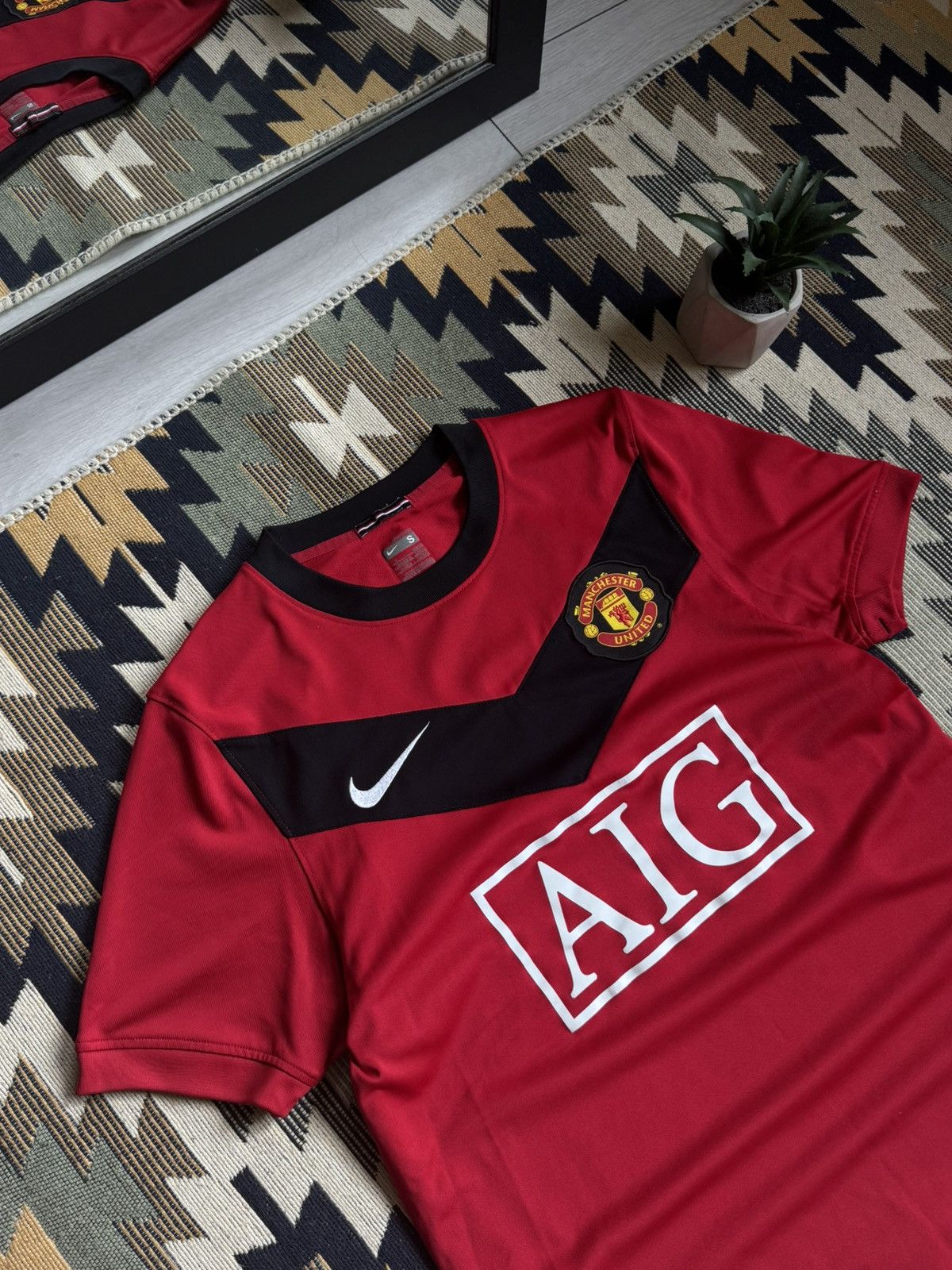 Nike Vintage Nike Manchester United 2009/10 Blockcore Jersey Size US S / EU 44-46 / 1 - 4 Thumbnail