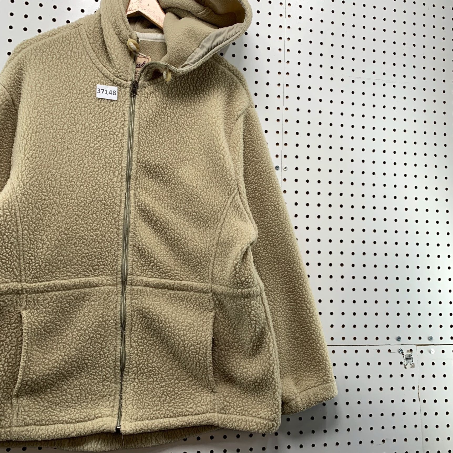 Vintage VINTAGE Woolrich Sherpa Hoodie Zip Sweatshirt 90s Womens Large Beige Activewear USA Size L / US 10 / IT 46 - 4 Thumbnail