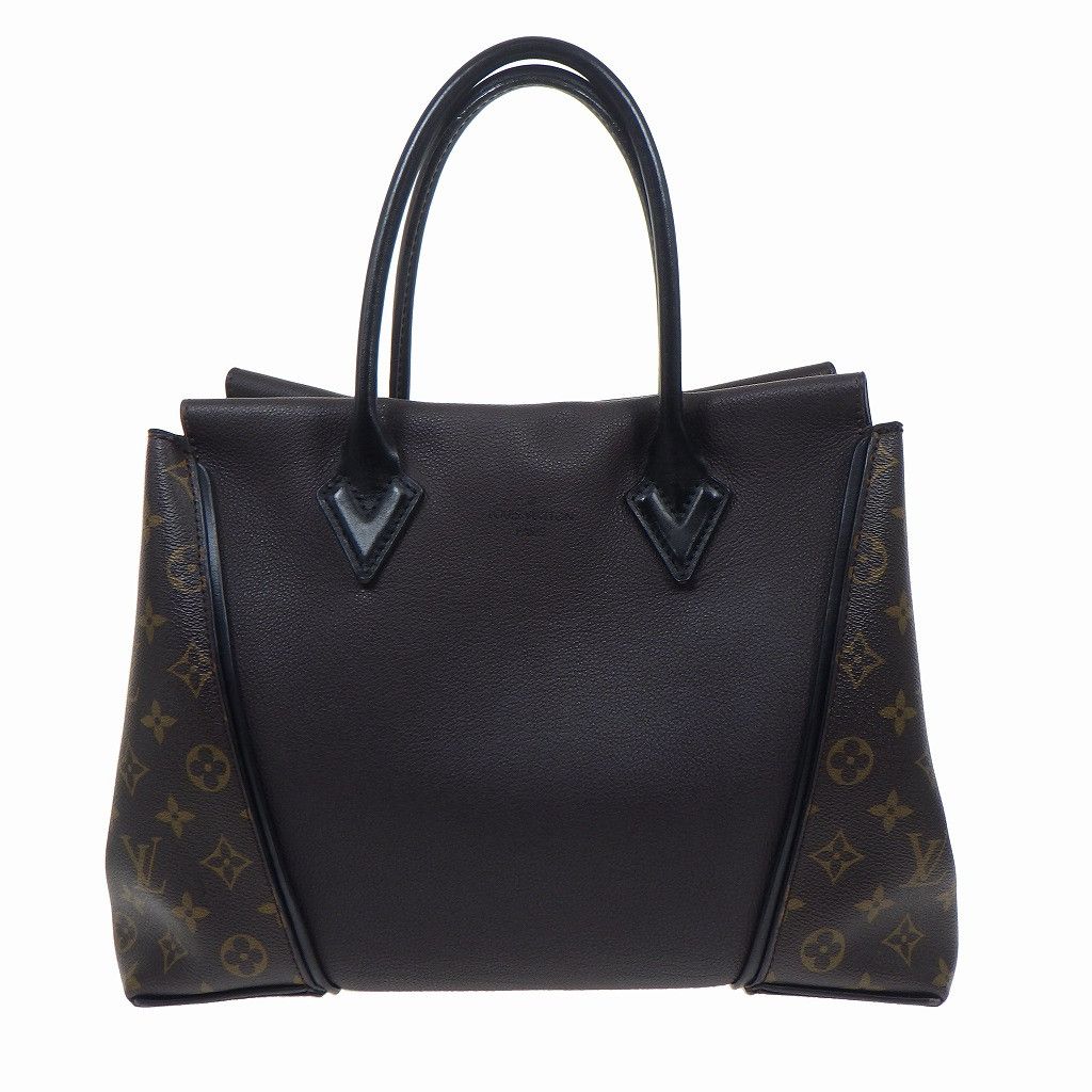 Louis Vuitton Tote W PM Handbag Cuir Orfevre Leather Brown