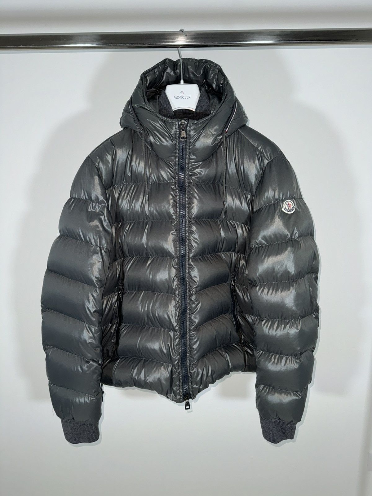 Moncler Moncler jacket Aubert size 7 (XXL) grey Size US XXL / EU 58 / 5 - 1 Thumbnail