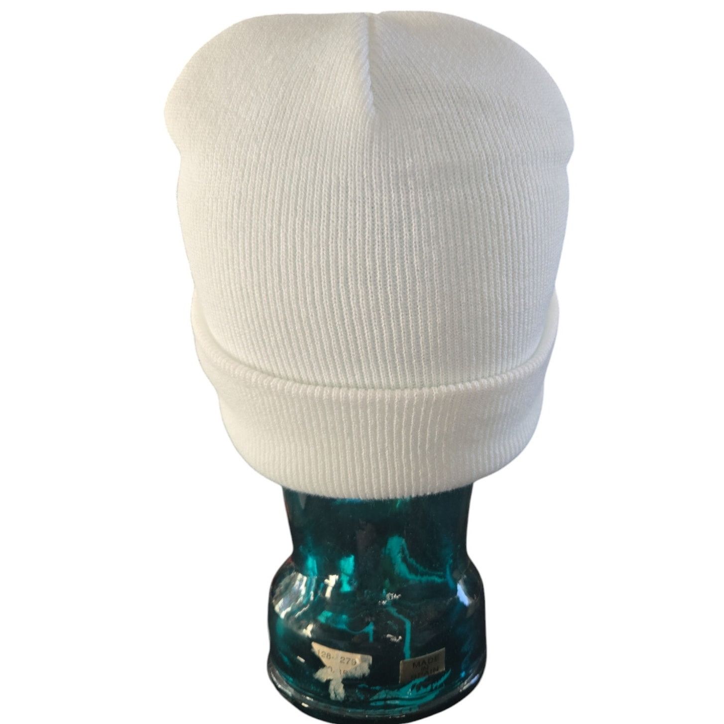 Other White Beanie with Rainbow and Puffy Clouds Patch | Size OS Size ONE SIZE - 5 Thumbnail