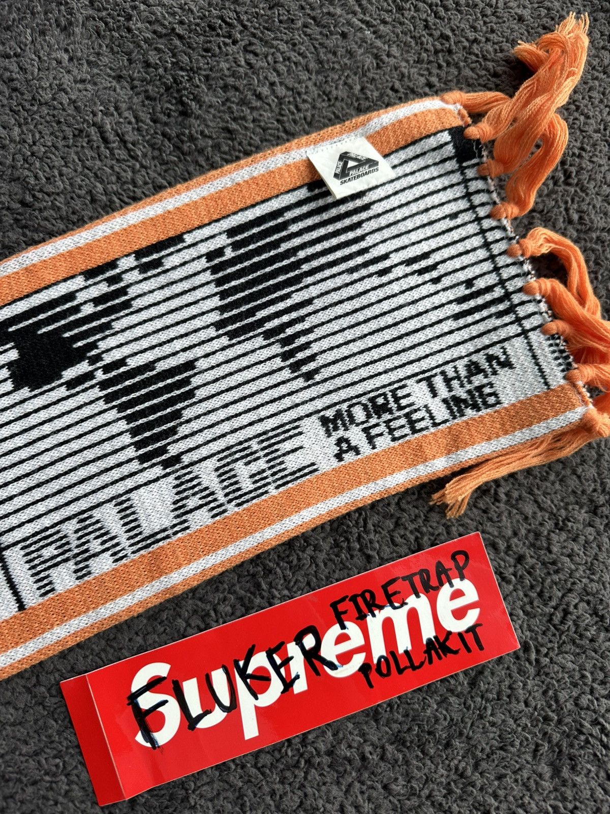 Palace Palace Skateboards Feeling Scarf Orange Size ONE SIZE - 2 Thumbnail