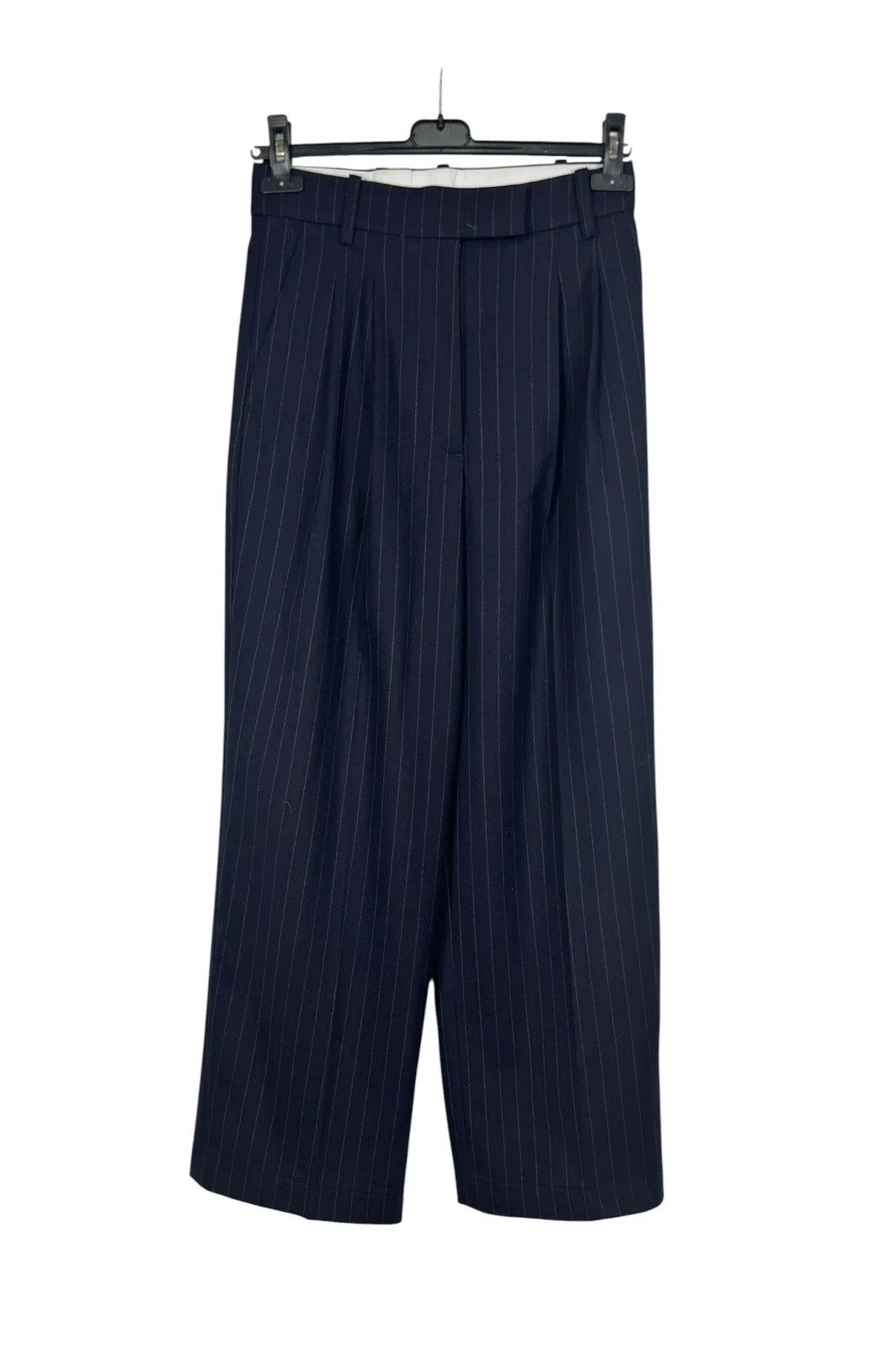 Arket Arket Wool Dress Pants Wide Leg Striped size 36 Size 26" / US 2 / IT 38 - 8 Thumbnail