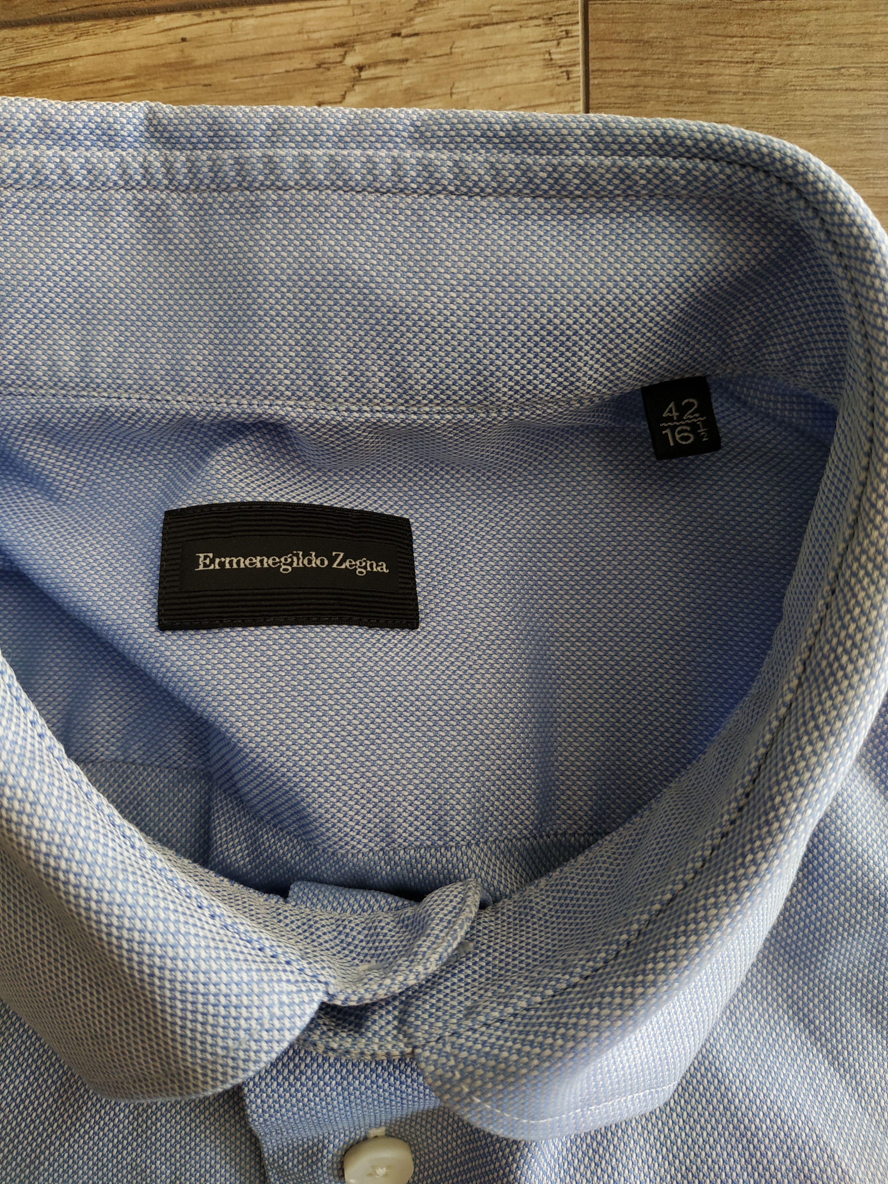 Ermenegildo Zegna ERMENEGILDO ZEGNA Men's Button Up Shirt, MEDIUM (42 Collar) Size US M / EU 48-50 / 2 - 7 Thumbnail