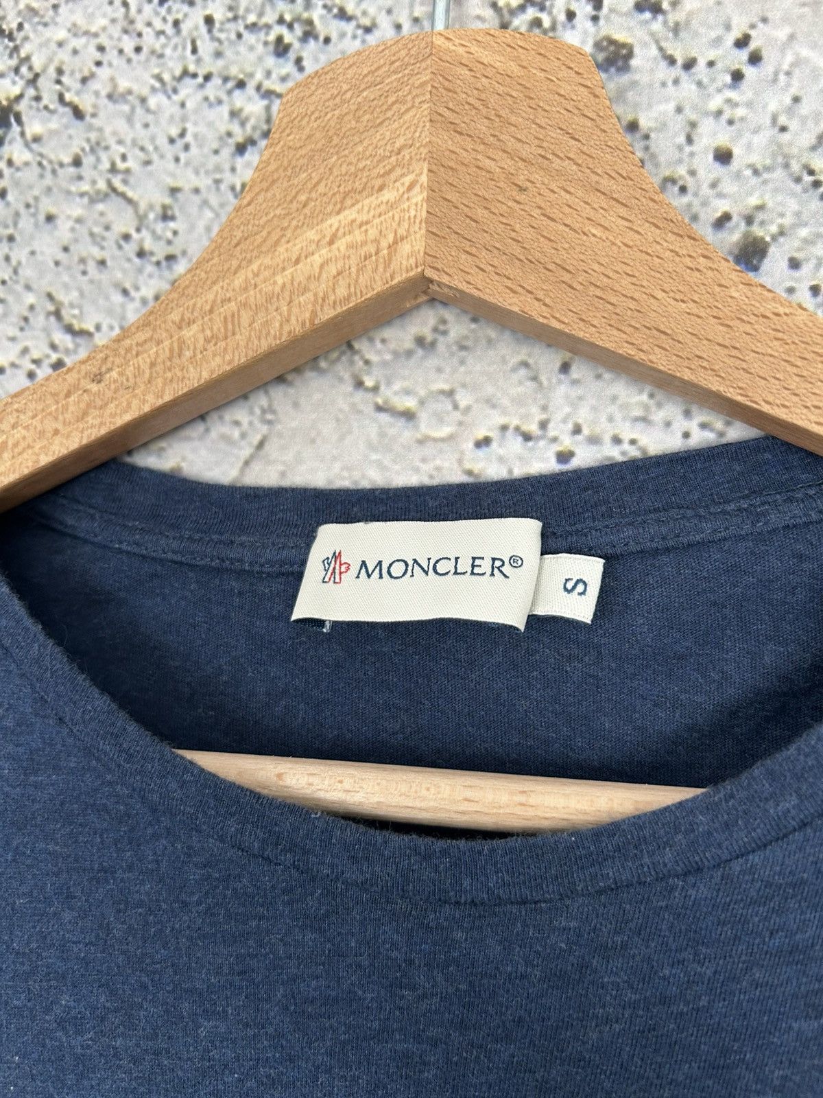 Moncler Moncler Big Logo Designer Tee Luxury Drill Rap Avant Garde Size US S / EU 44-46 / 1 - 4 Thumbnail