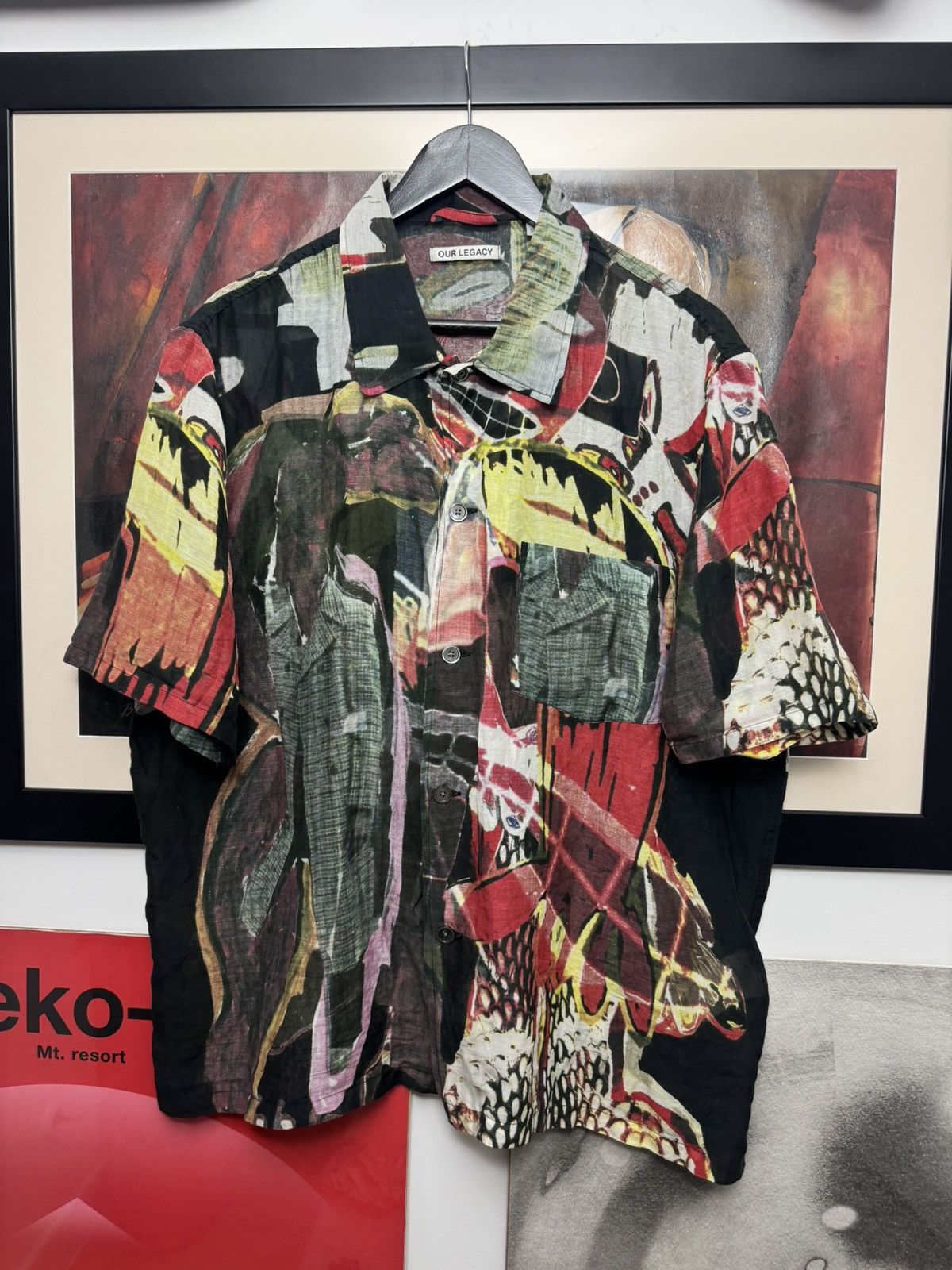 Our Legacy Our Legacy Box Shirt Fullprint Peace Crowd Avant Garde Rare Size US L / EU 52-54 / 3 - 1 Thumbnail