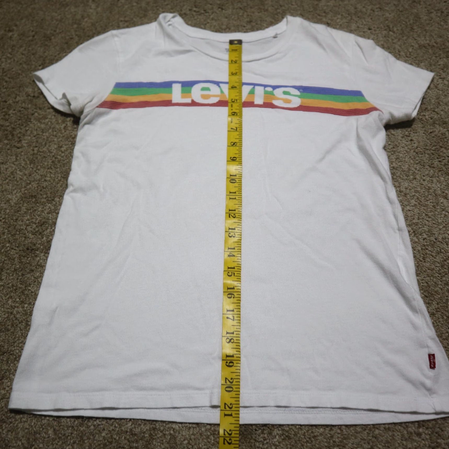 Levi's Levi's Shirt Women T-Shirt Crew Neck Short Sleeve Size S White Cotton Basic Size S / US 4 / IT 40 - 5 Thumbnail