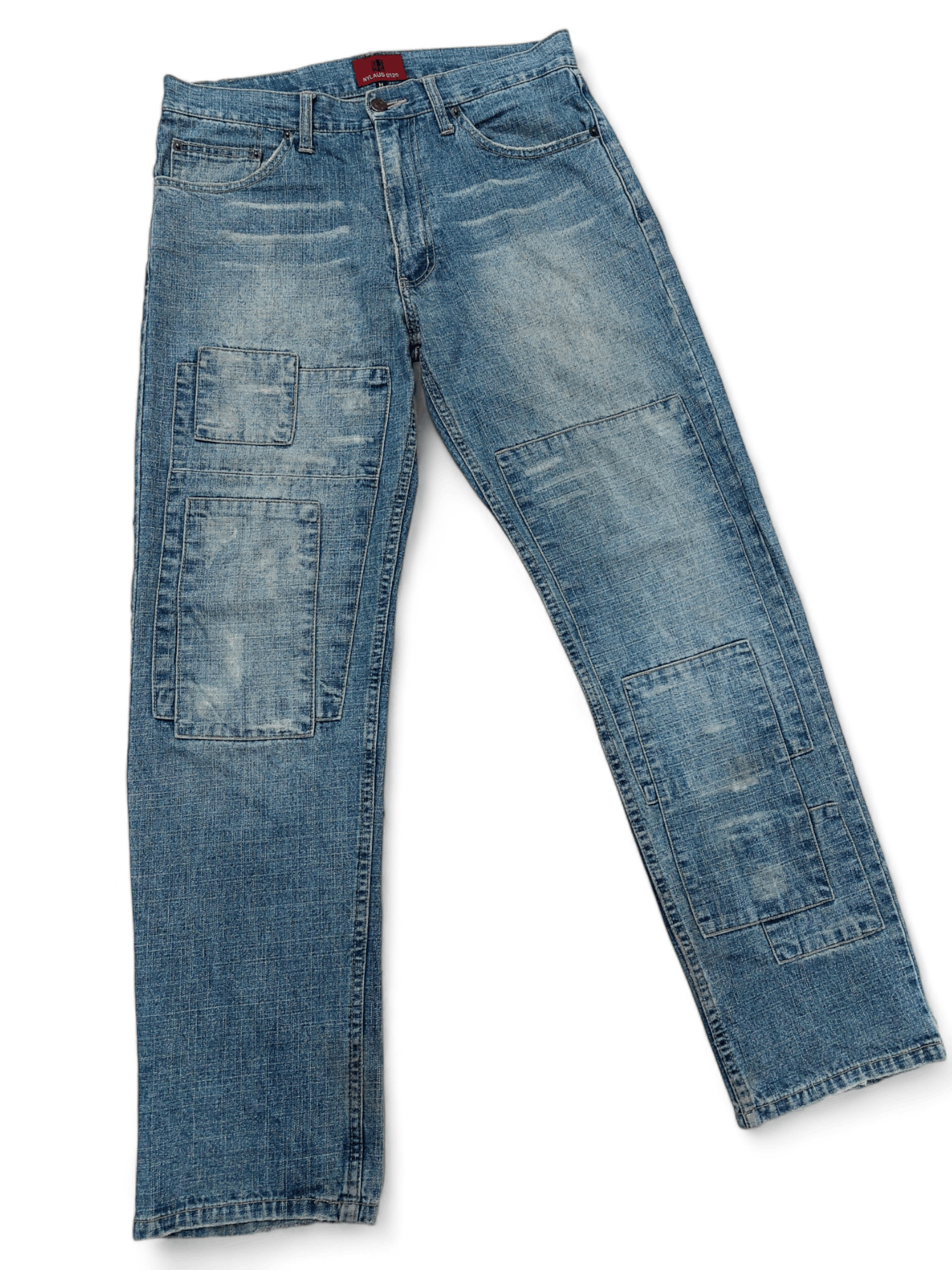 Vintage Nylaus 0125 Patchwork Denim Size US 32 / EU 48 - 3 Thumbnail