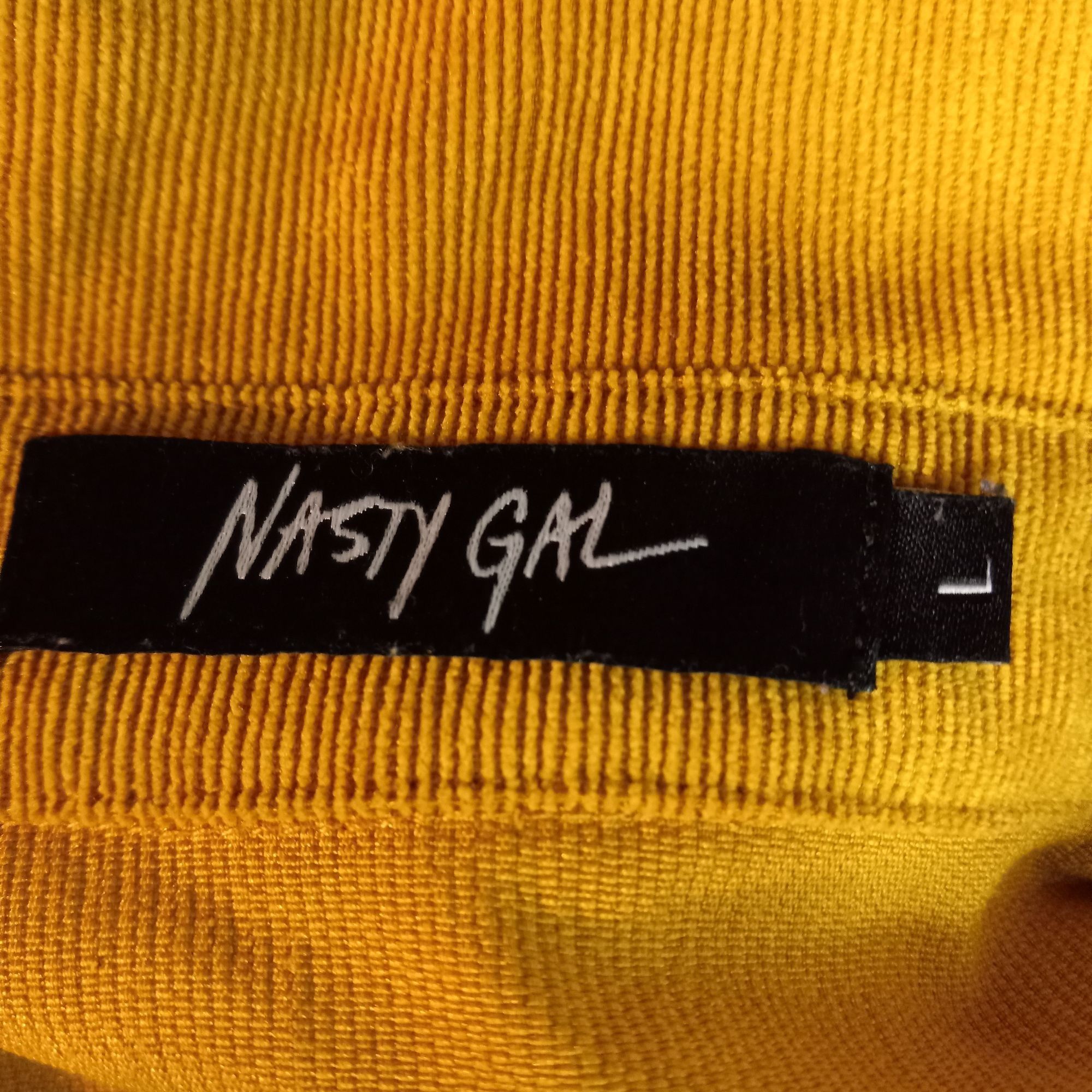 Nasty Gal Nasty Gal Size L Shirt Mustard Yellow Button Down Long Sleev Size L / US 10 / IT 46 - 7 Thumbnail