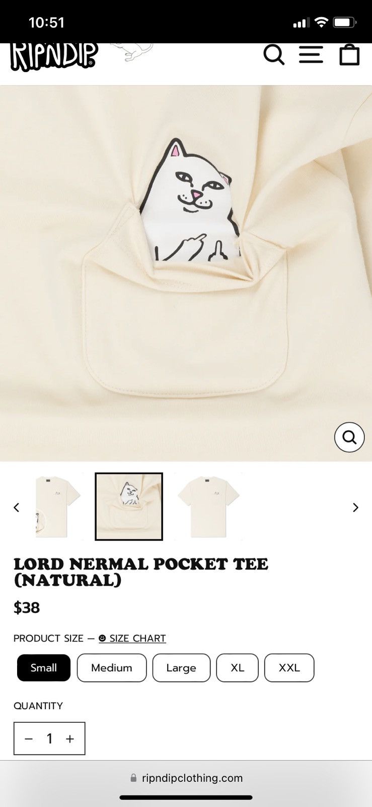 RIPNDIP Pocket tee Size US M / EU 48-50 / 2 - 3 Thumbnail