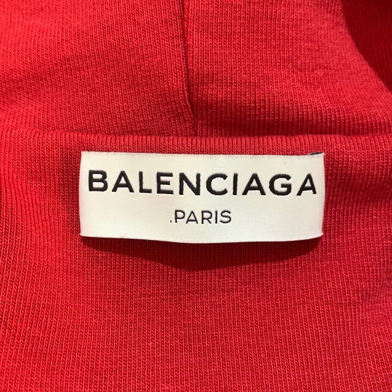 Balenciaga Balenciaga Red Hooded Drawstring Long-Sleeved Hoodie L Size Size L / US 10 / IT 46 - 2 Thumbnail