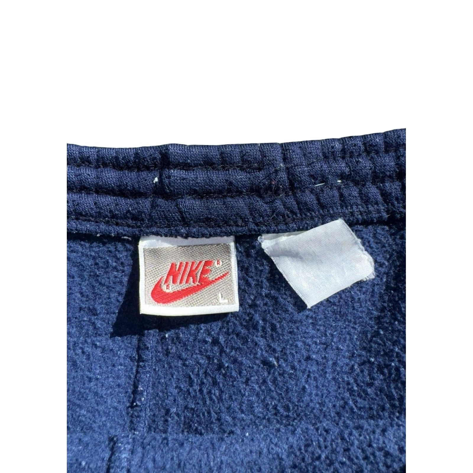 Nike VINTAGE Nike Sweatpants Baggy Skater Grunge 80s Navy Blue Sz L Men Regular Pants Blue L Mens Size US 33 - 6 Thumbnail