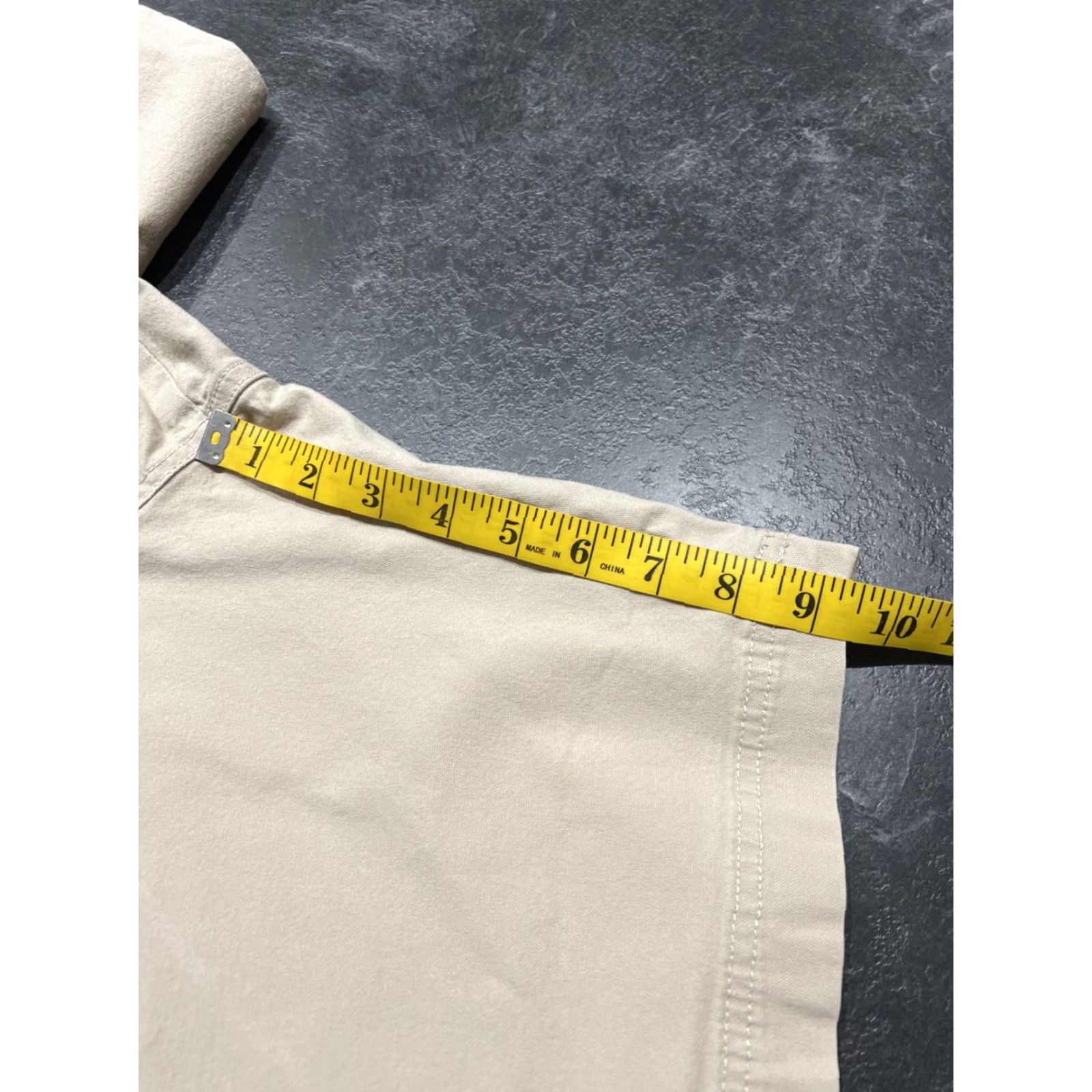 Vintage Columbia Shorts Mens 40W Khaki 10" Inseam Elastic Waist Pockets Casual Outdoor Chino Cotton Beige Mens Size US 40 / EU 56 - 7 Thumbnail