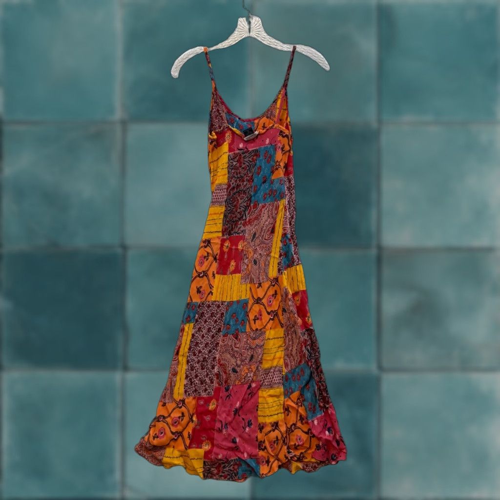 Vintage VINTAGE Charlotte Russe Midi Dress Bohemian Patchwork Y2K Cottagecore L Womens Size L / US 10 / IT 46 - 1 Thumbnail