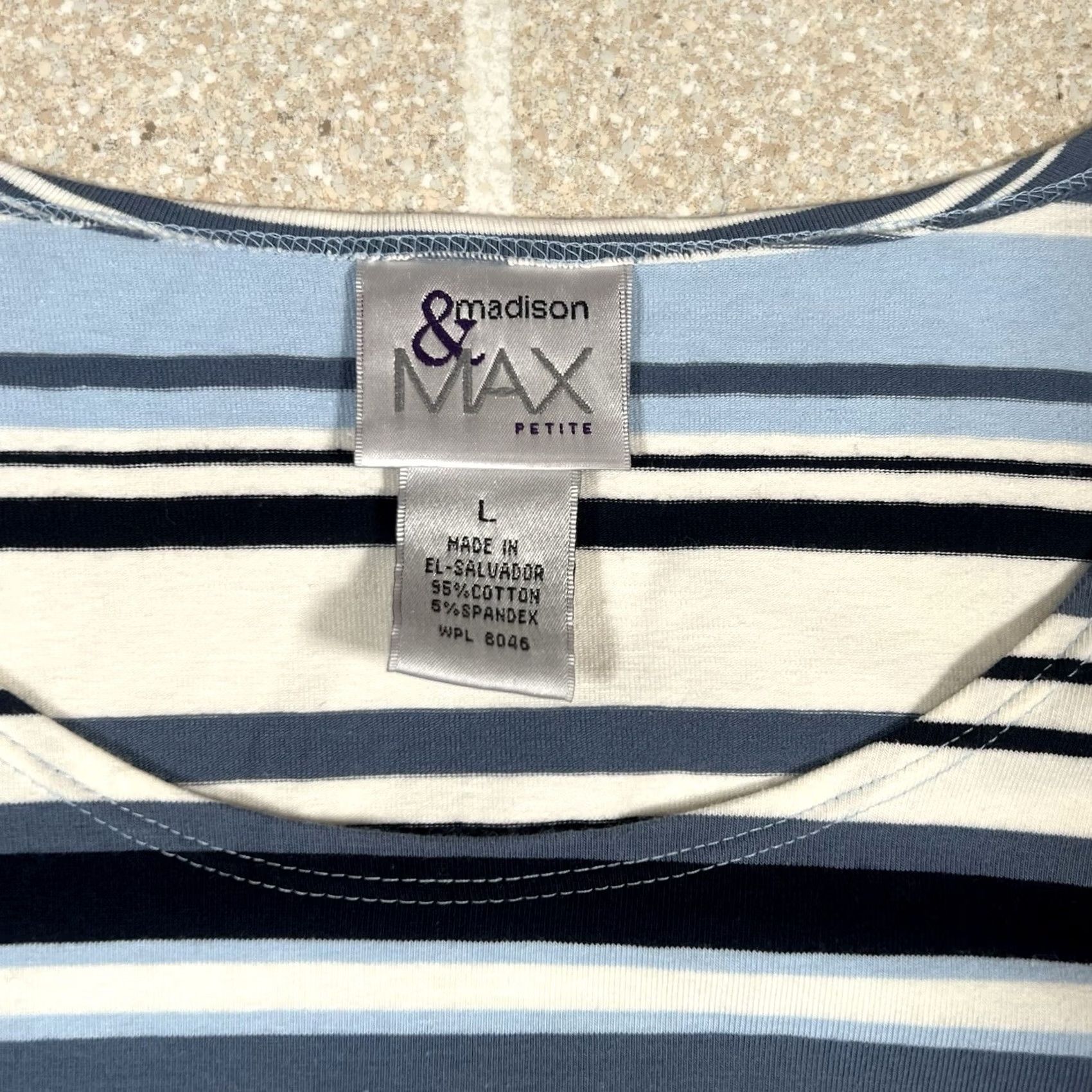 Madison Madison Blouse Shirt Petite Large Max Blue Womens Size L / US 10 / IT 46 - 4 Thumbnail