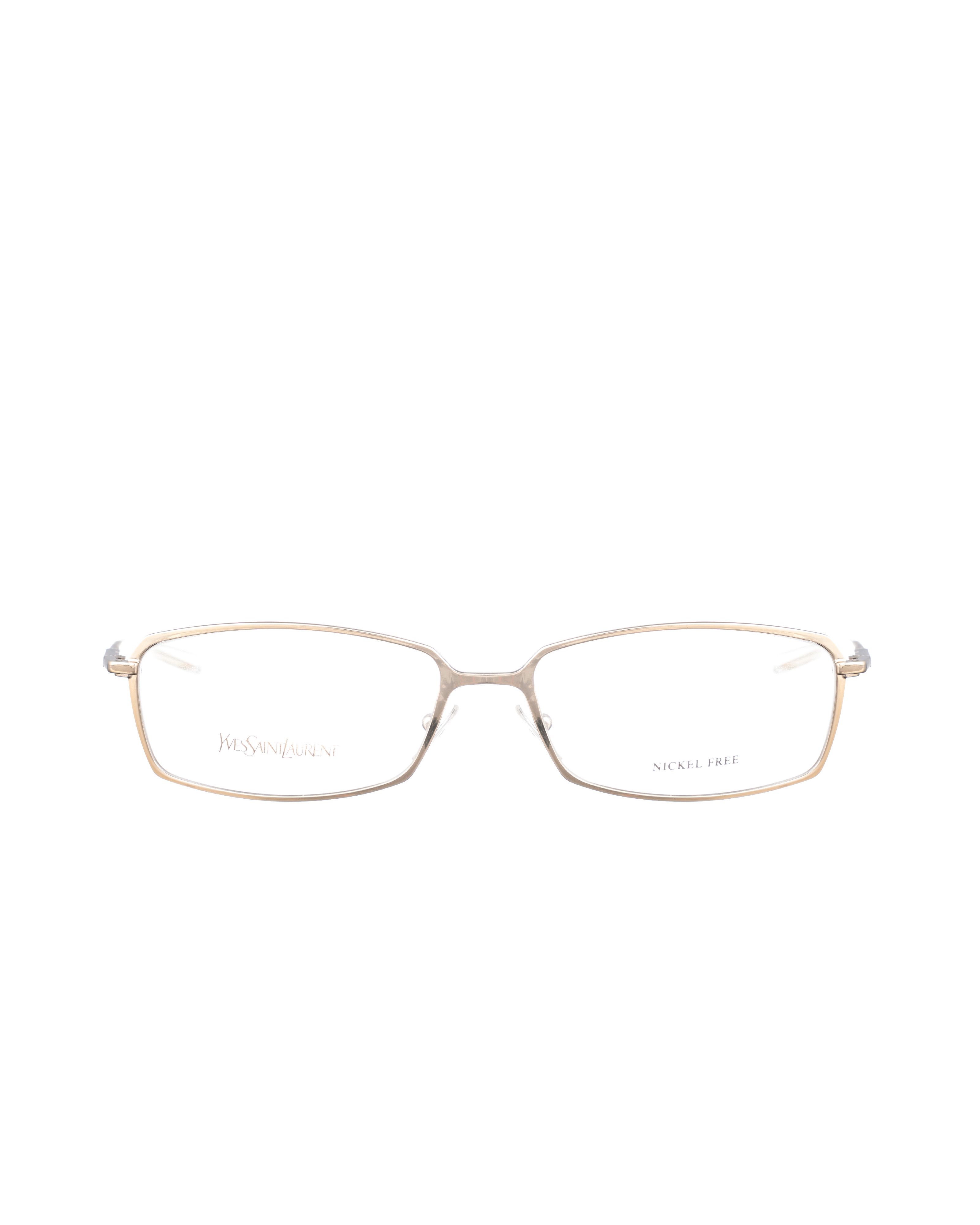 Vintage × Yves Saint Laurent Yves Saint Laurent 00s Chrome Metallic Gold Glasses Size ONE SIZE - 2 Thumbnail