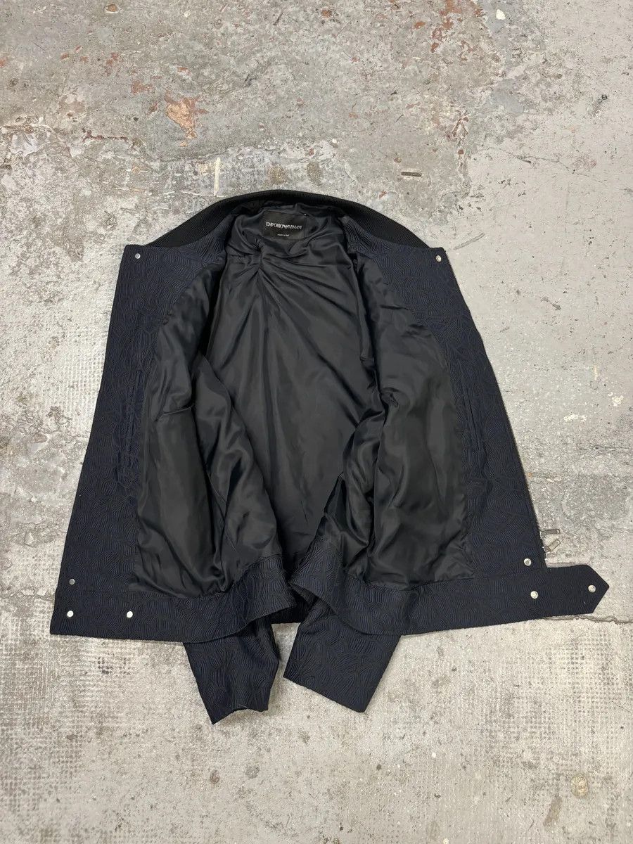 Emporio Armani FW2018 Emporio Armani Asymmetrical Navy Light Shadow Jacket Size US L / EU 52-54 / 3 - 9 Thumbnail