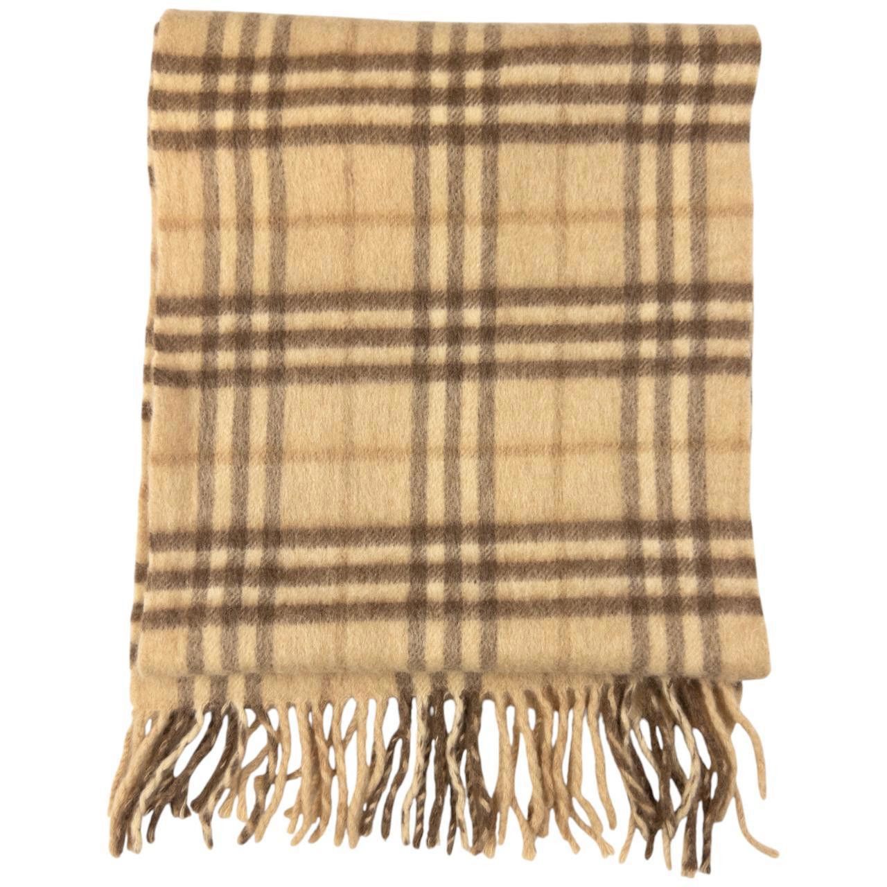 Burberry Vintage Burberry Nova Check Tassel Scarf Size ONE SIZE - 2 Thumbnail