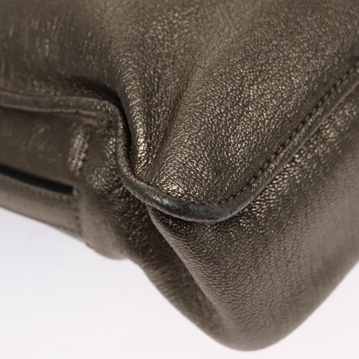 Loewe LOEWE Anagram Hand Bag Leather Bronze Size ONE SIZE - 9 Thumbnail