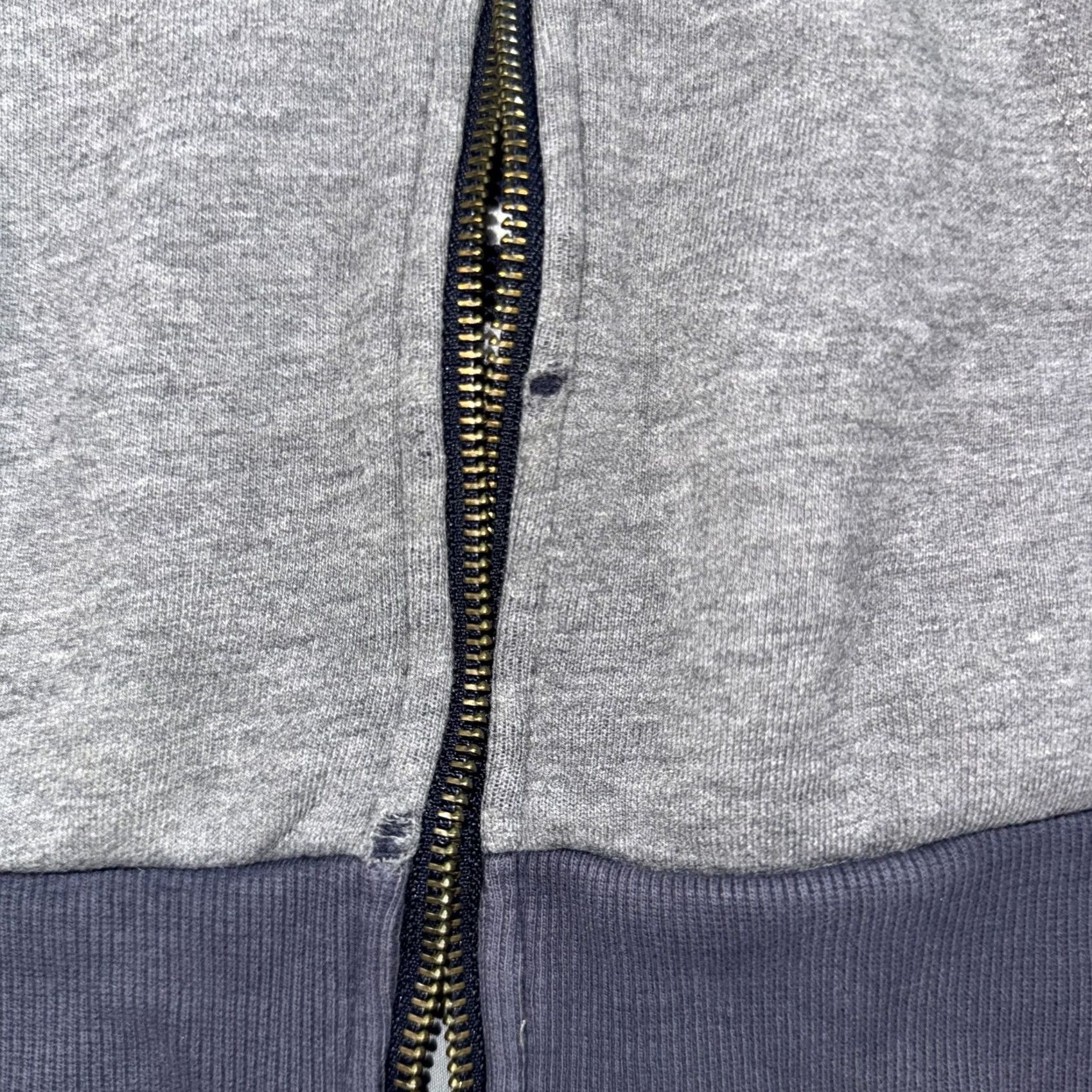 Marine Layer VINTAGE Marine Layer Hoodie Women’s S Gray Full Zip Striped Terry Lined Sweatshirt Size S / US 4 / IT 40 - 7 Thumbnail
