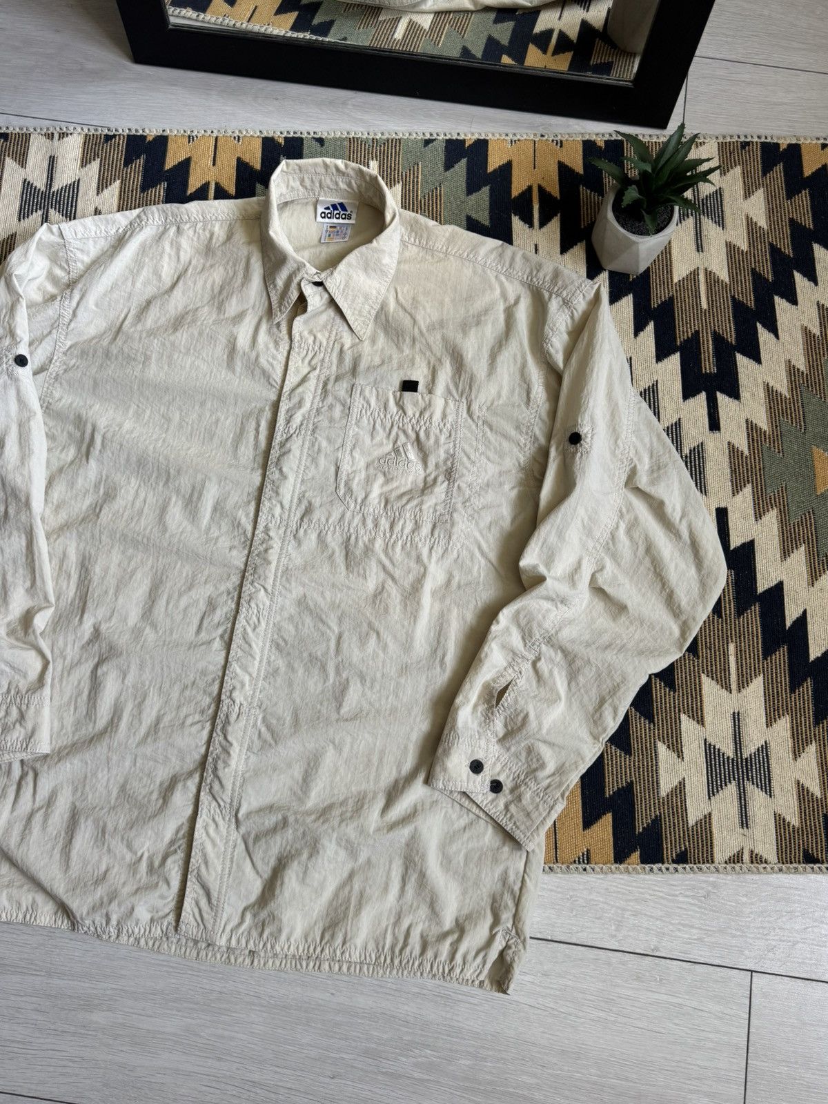 Adidas Vintage 99’ Adidas Adventure Transformer Button Up Shirt Size US M / EU 48-50 / 2 - 3 Thumbnail