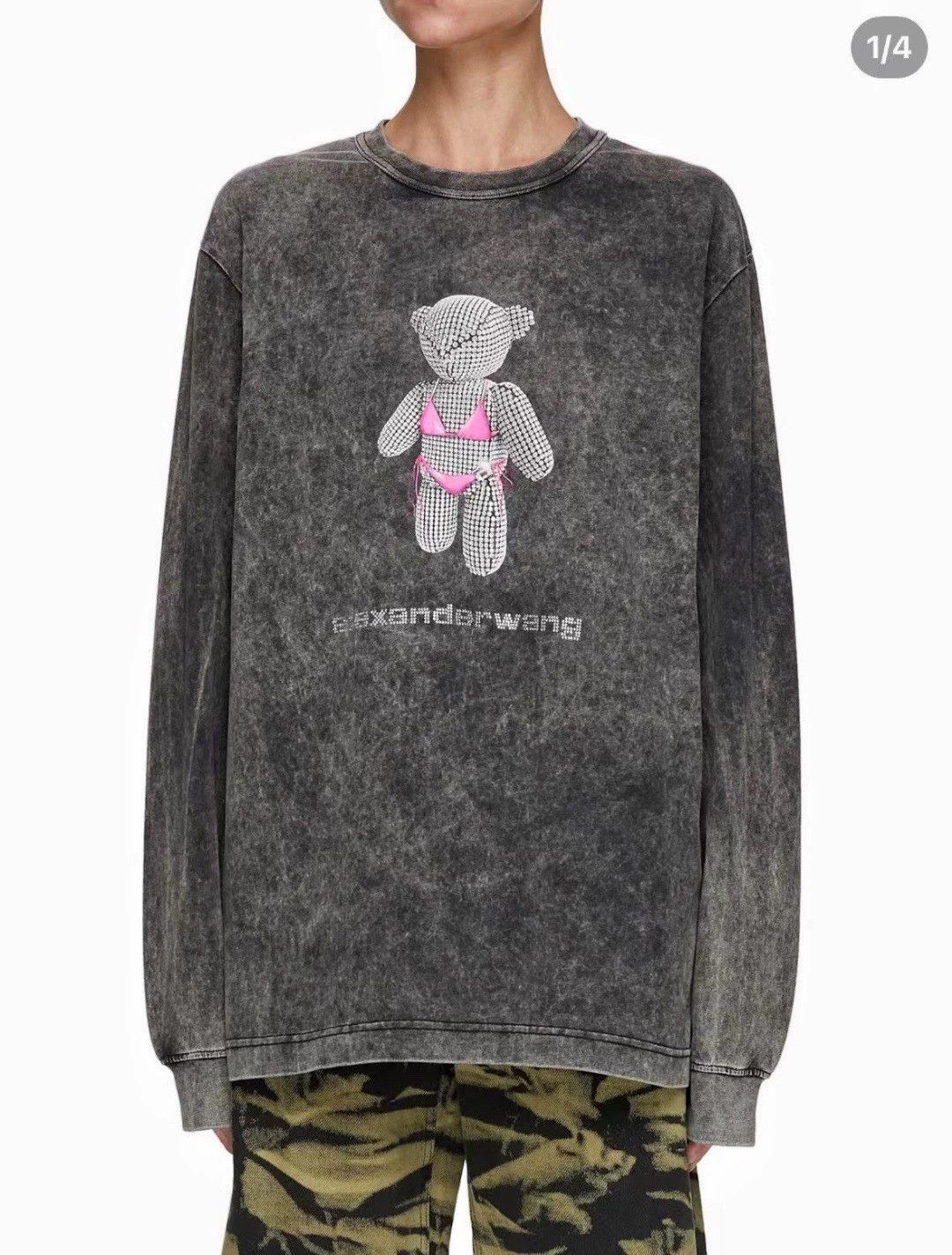 Other ALEX WANG distressed bear print longsleeve sweatshirt Size M / US 6-8 / IT 42-44 - 8 Thumbnail