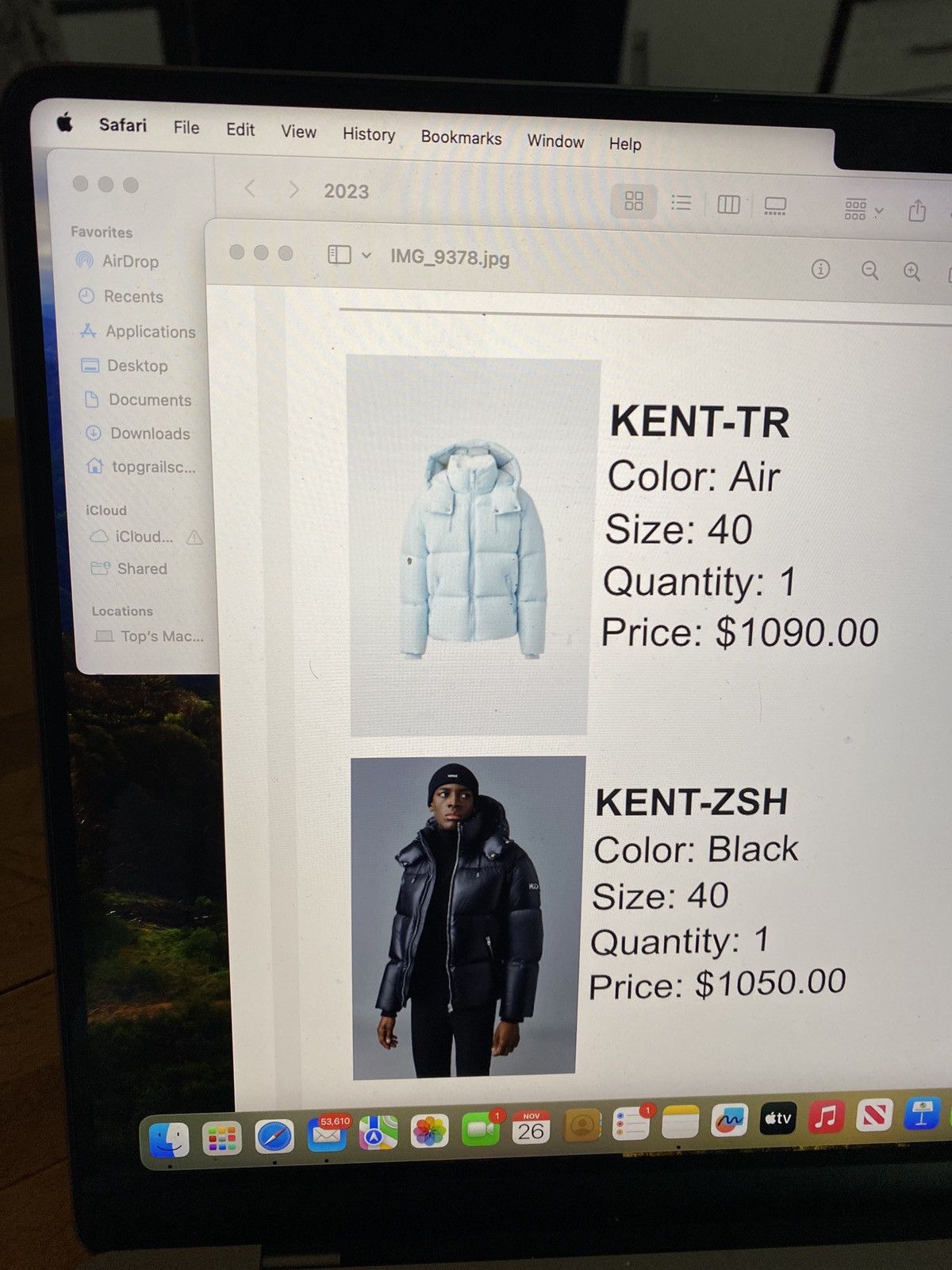 Mackage Mackage UNC Baby Blue Down Puffer Jacket Size US L / EU 52-54 / 3 - 16 Thumbnail