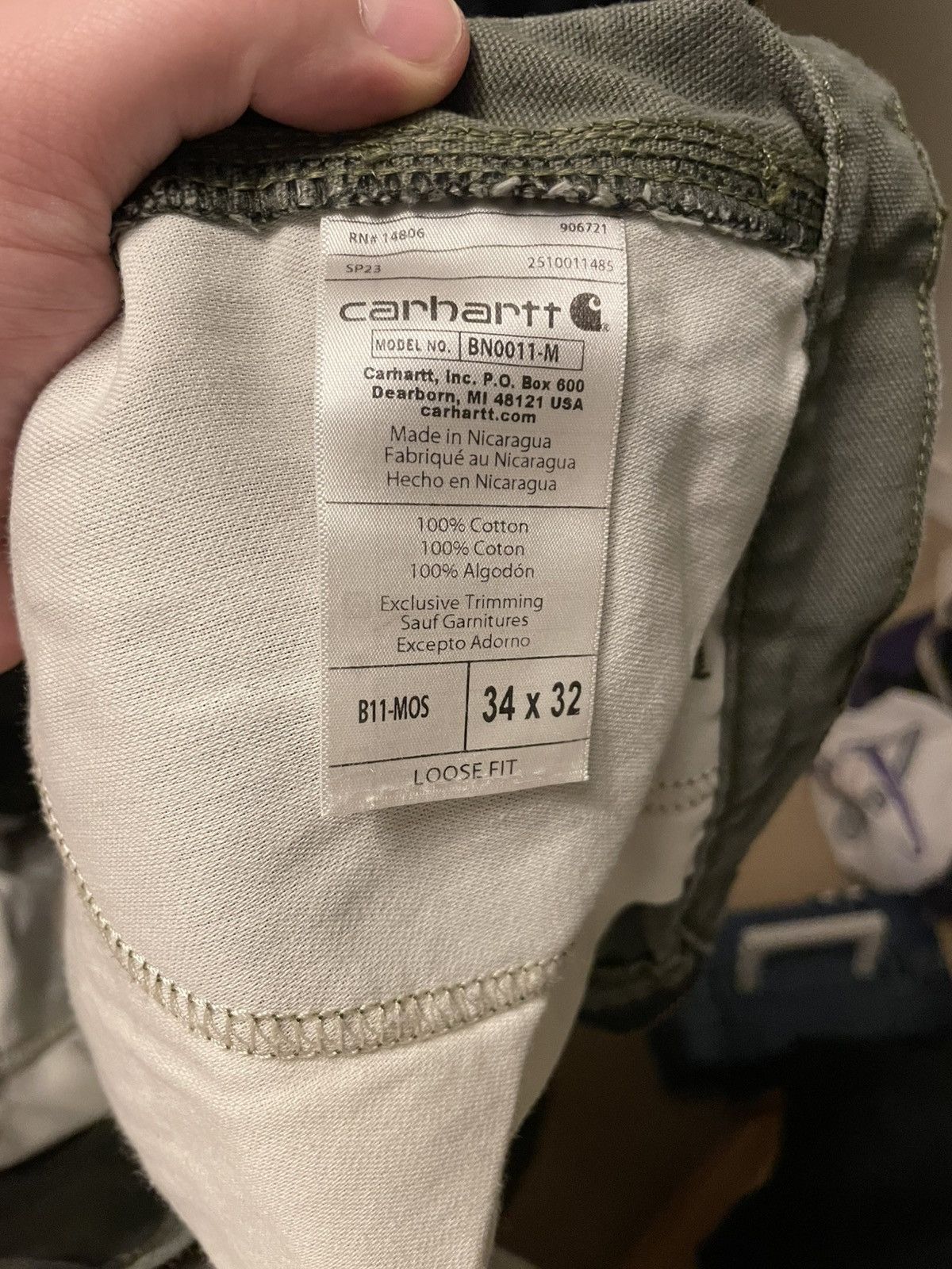 Carhartt Carhartt work pants 34x32 loose fit Size US 34 / EU 50 - 5 Thumbnail