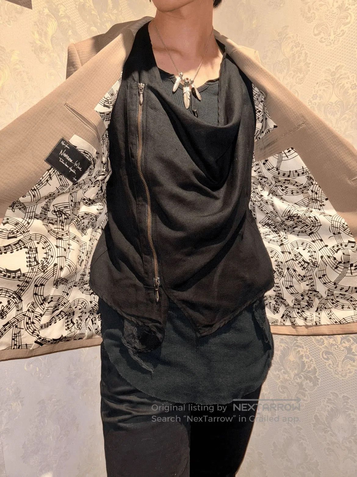 Number (N)ine Number Nine 07SS BOY Letters Inside Jacket. Size US L / EU 52-54 / 3 - 1 Thumbnail