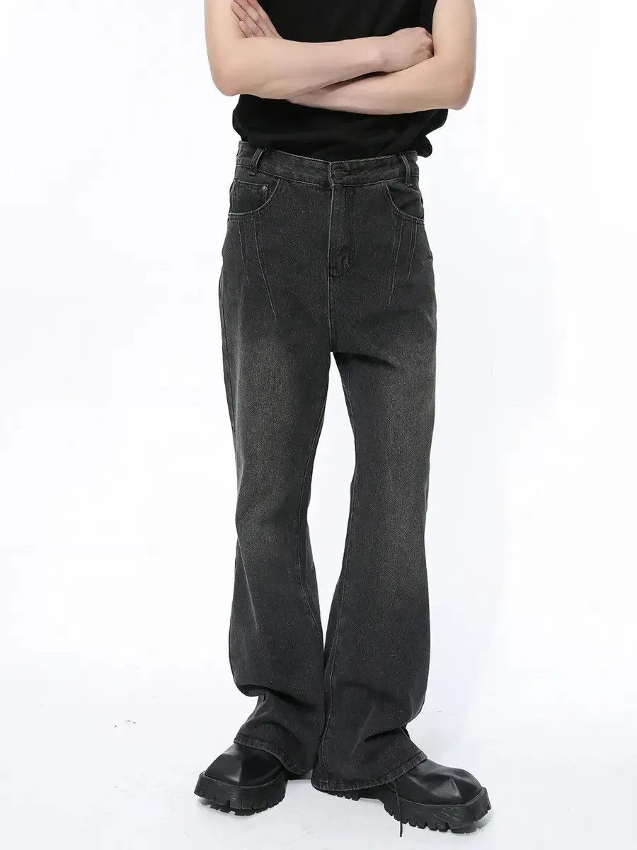 Japanese Brand Retro loose high street micro flared jeans Size US 32 / EU 48 - 2 Thumbnail