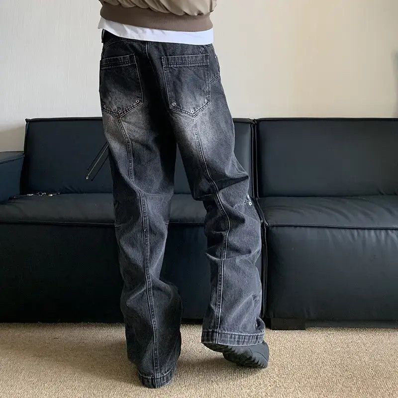 Designer × Japanese Brand Faded wash vintage baggy casual jeans Size US 33 - 4 Thumbnail