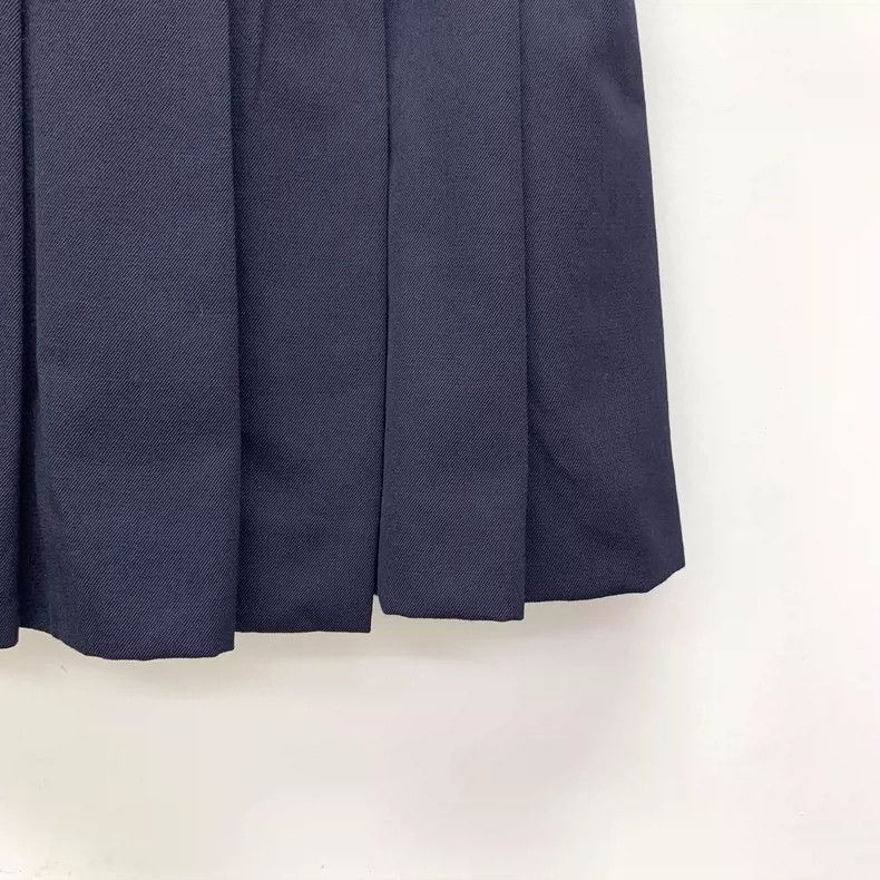 Prada Prada Pleated Skirt in Deep Blue Color-2506 Size 37" - 4 Thumbnail