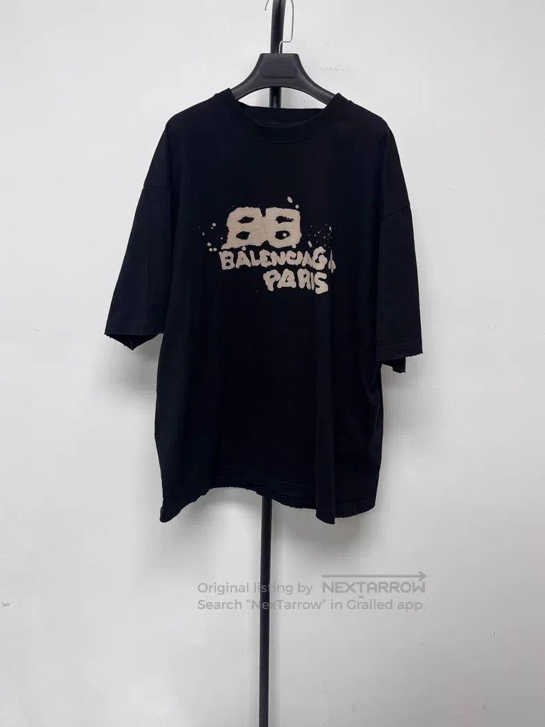 Balenciaga Balenciaga Letter Printed Crew Neck Short Sleeve T-shirt Size US XS / EU 42 / 0 - 1 Thumbnail