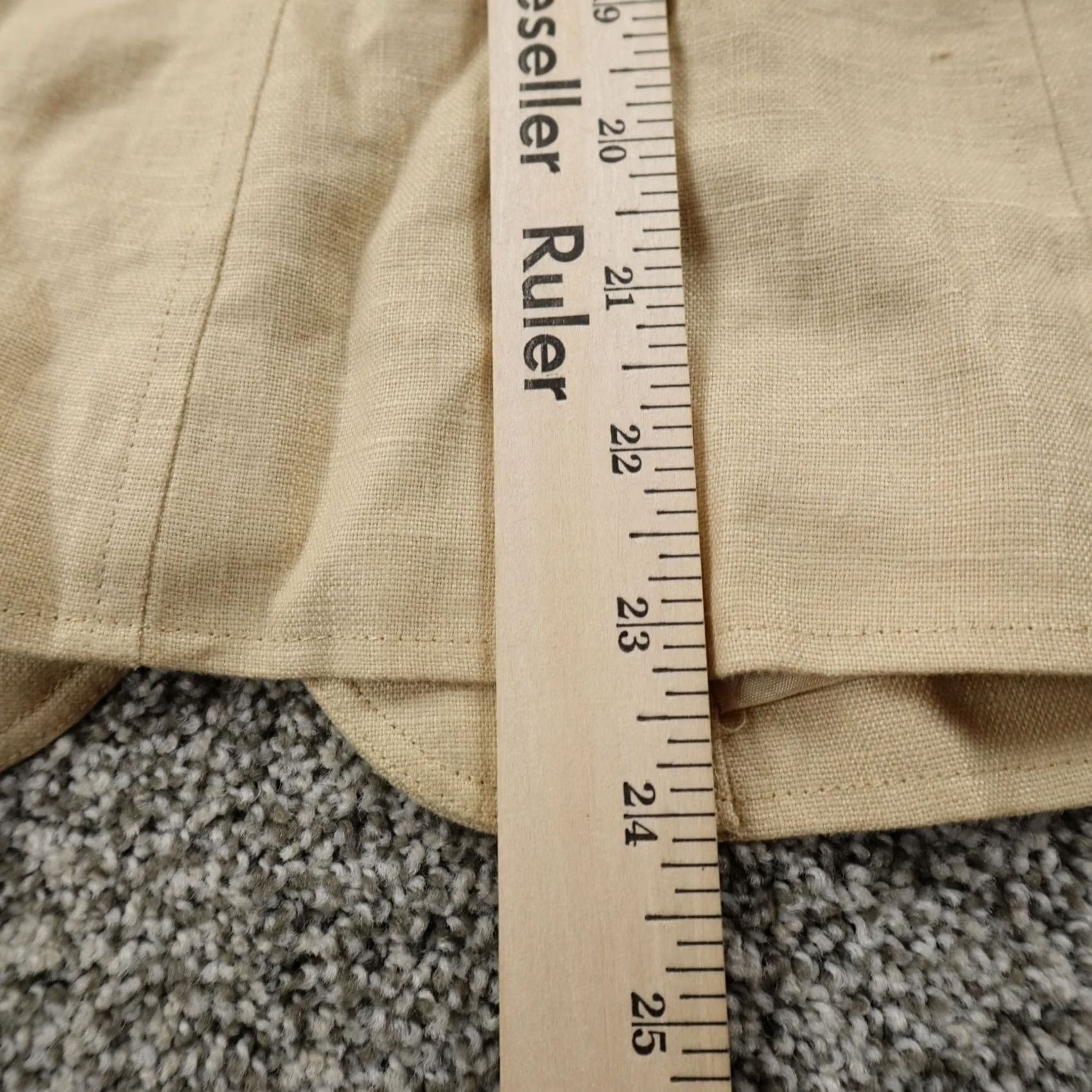 Ralph Lauren Ralph Lauren Jacket Womens 6 Beige Linen Button Blazer Overcoat Blazer overcoat Blazer over coat Size M / US 6-8 / IT 42-44 - 6 Thumbnail
