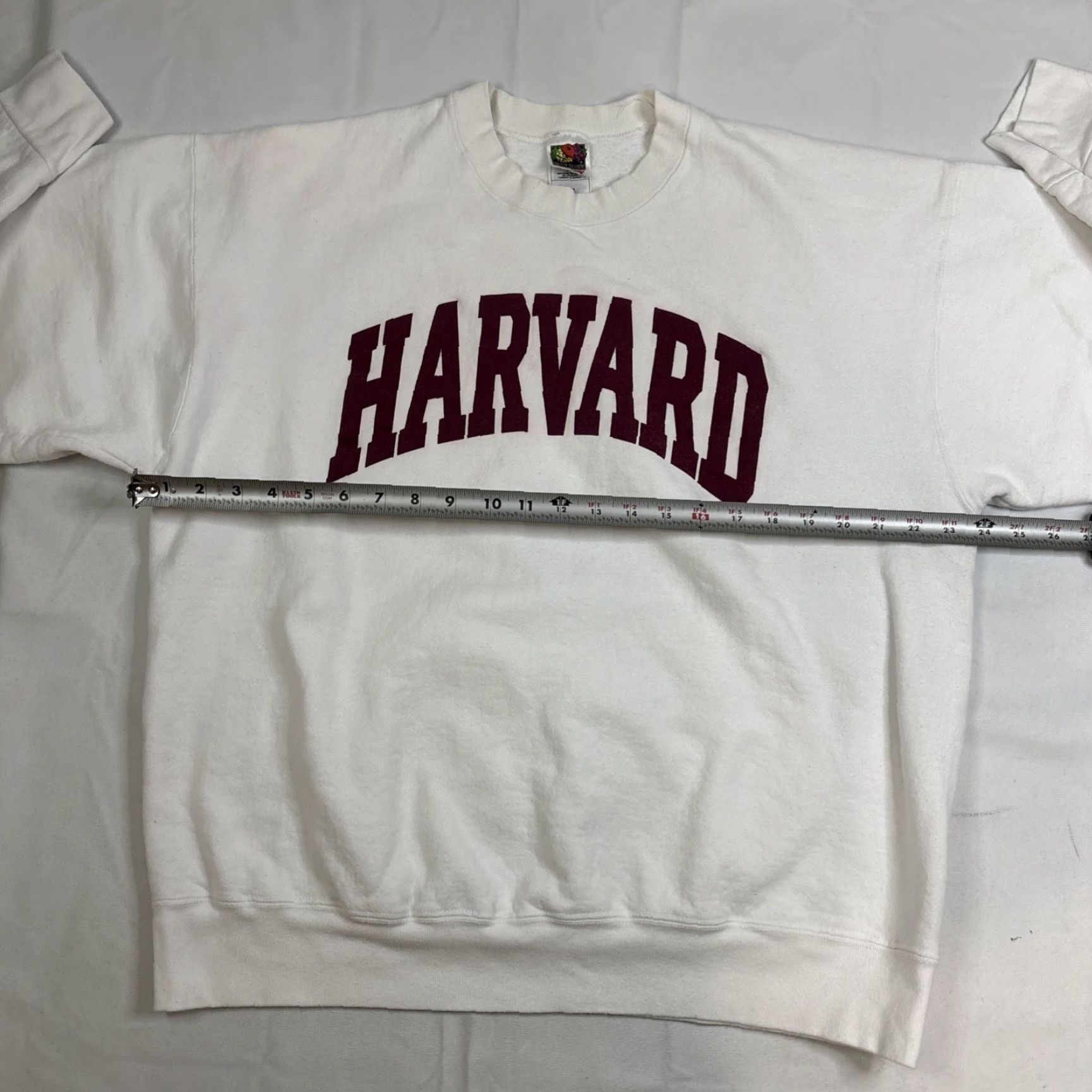 Fruit Of The Loom VINTAGE Fruit Of The Loom Pullover Crewneck Men’s XL White Harvard University Sweater Size US XL / EU 56 / 4 - 4 Thumbnail