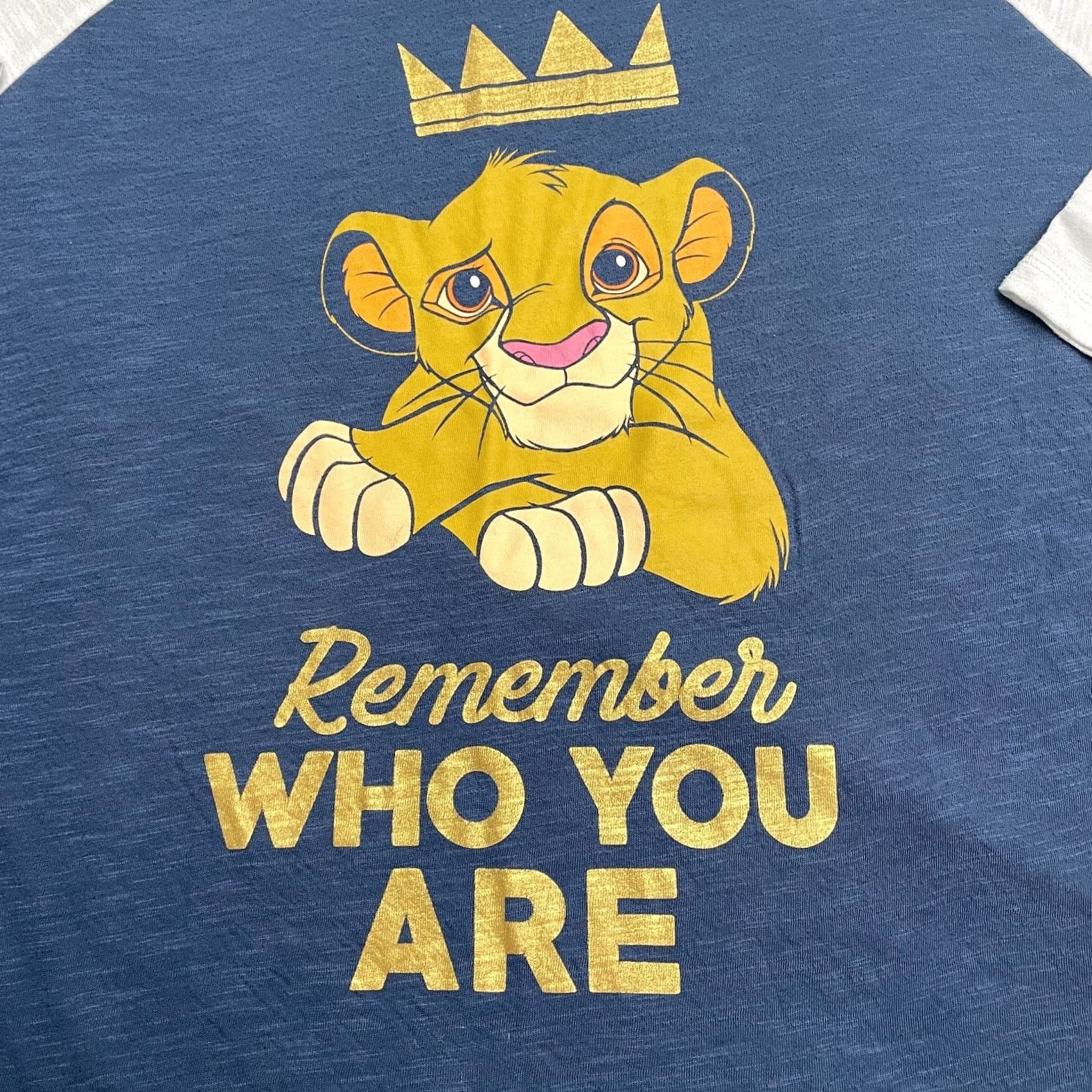 Disney Disney Lion King T-Shirt Raglan Womens 2X Blue White Long Sleeve Tee Graphic Print Animals Cartoon Movie Diamond Disney Tee Woman Plus Size Womens Size XXL / US 16-18 / IT 52-54 - 4 Thumbnail