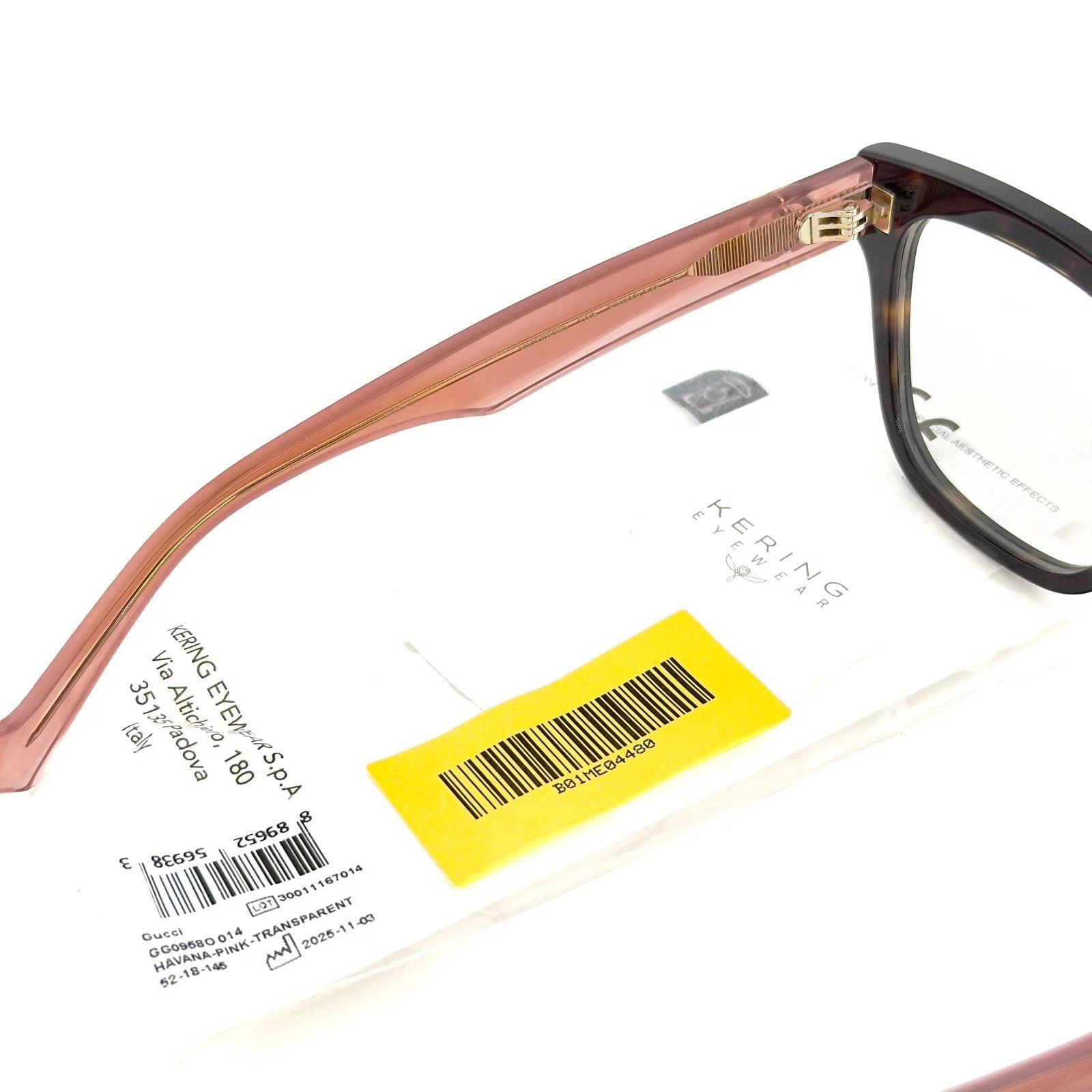 Gucci GUCCI GG0958O 0958 Pink GG Classic Unisex Eyeglasses 014 Size ONE SIZE - 7 Thumbnail
