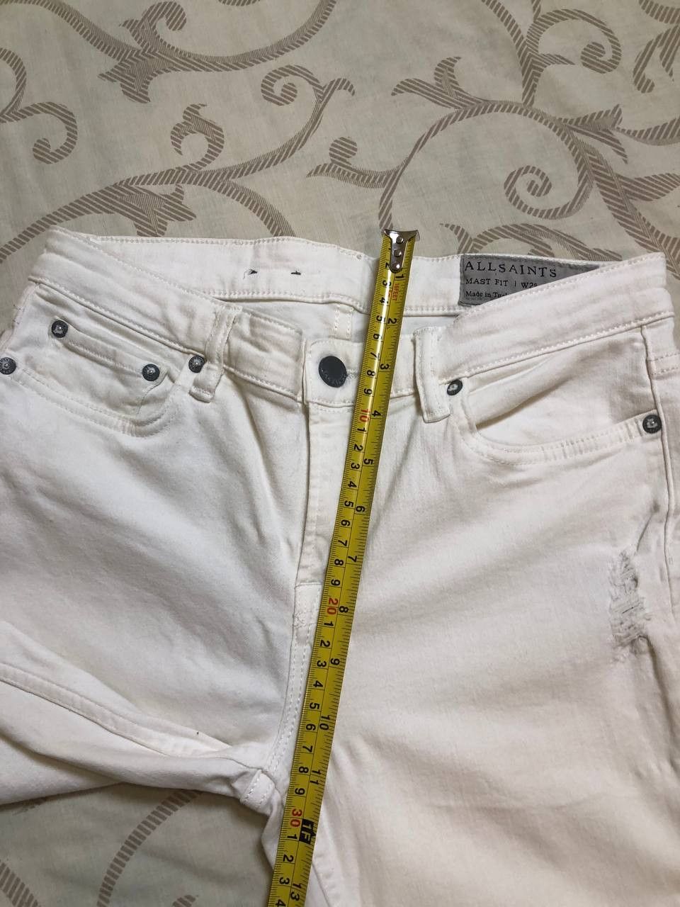 Allsaints ALL SAINTS Women's Fit skinny Distressed jeans white Size 28" / US 6 / IT 42 - 16 Thumbnail
