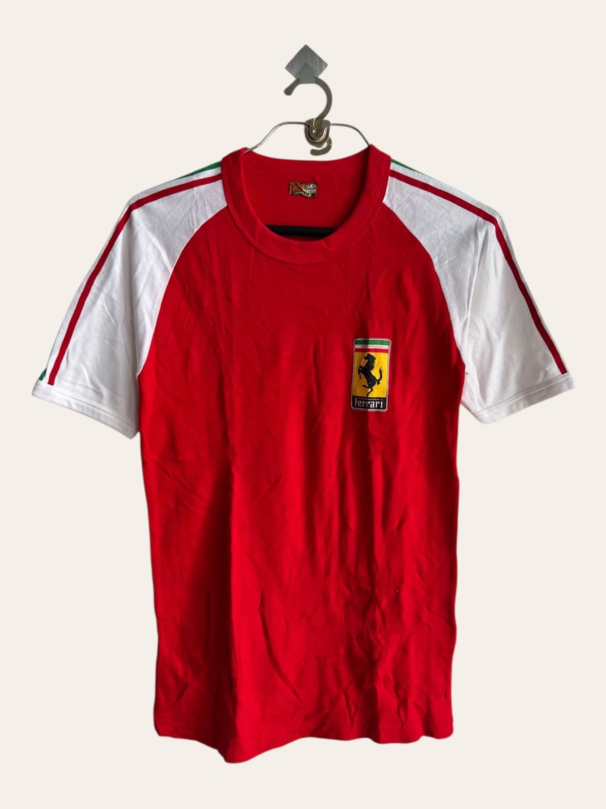 Ferrari 1970s Vintage Ferrari F-1 World Championship Team Raglan Tee Size US S / EU 44-46 / 1 - 2 Thumbnail