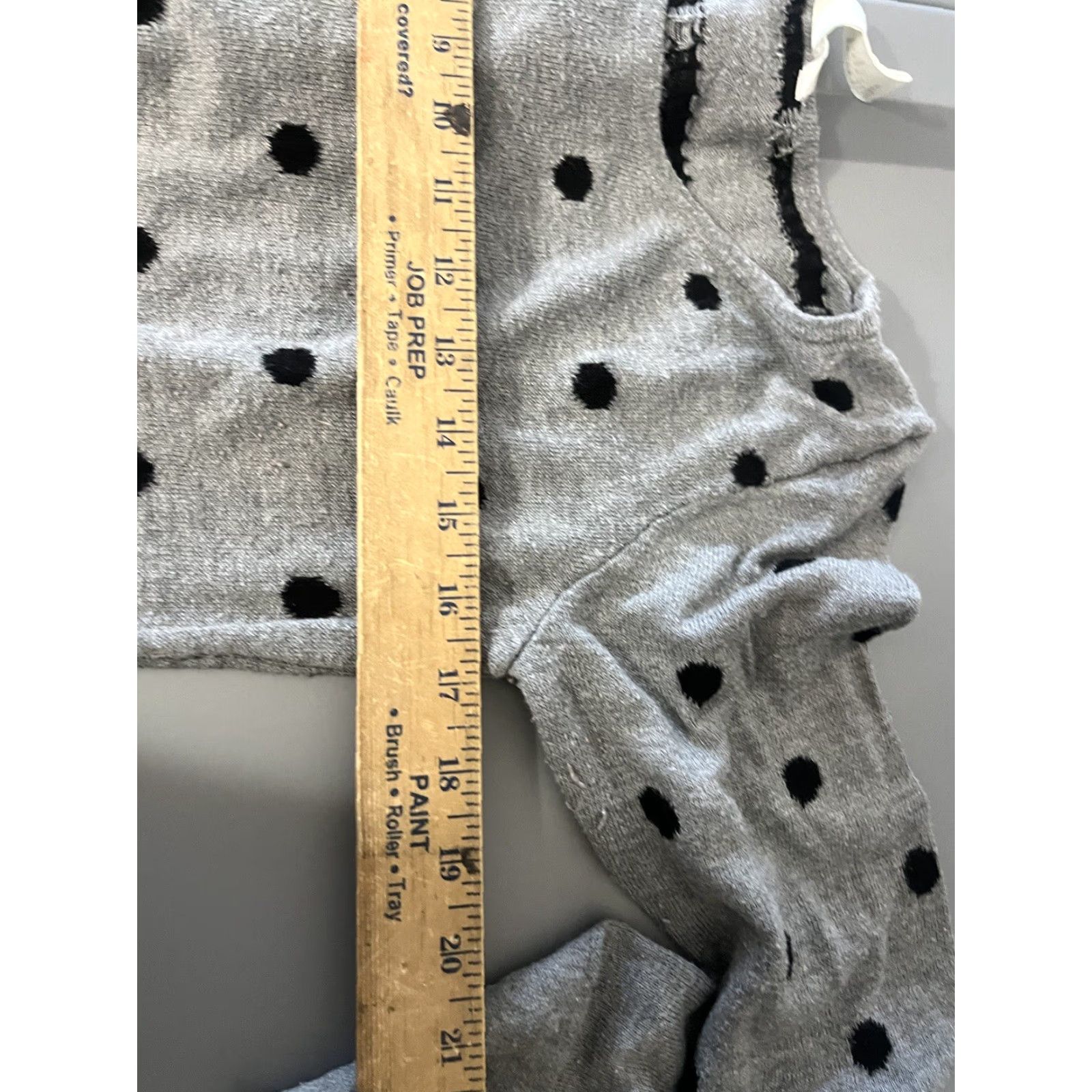 H&M H&M Hoodie Adult Women Medium Gray Polka Dot Sweatshirt Size M / US 6-8 / IT 42-44 - 5 Thumbnail