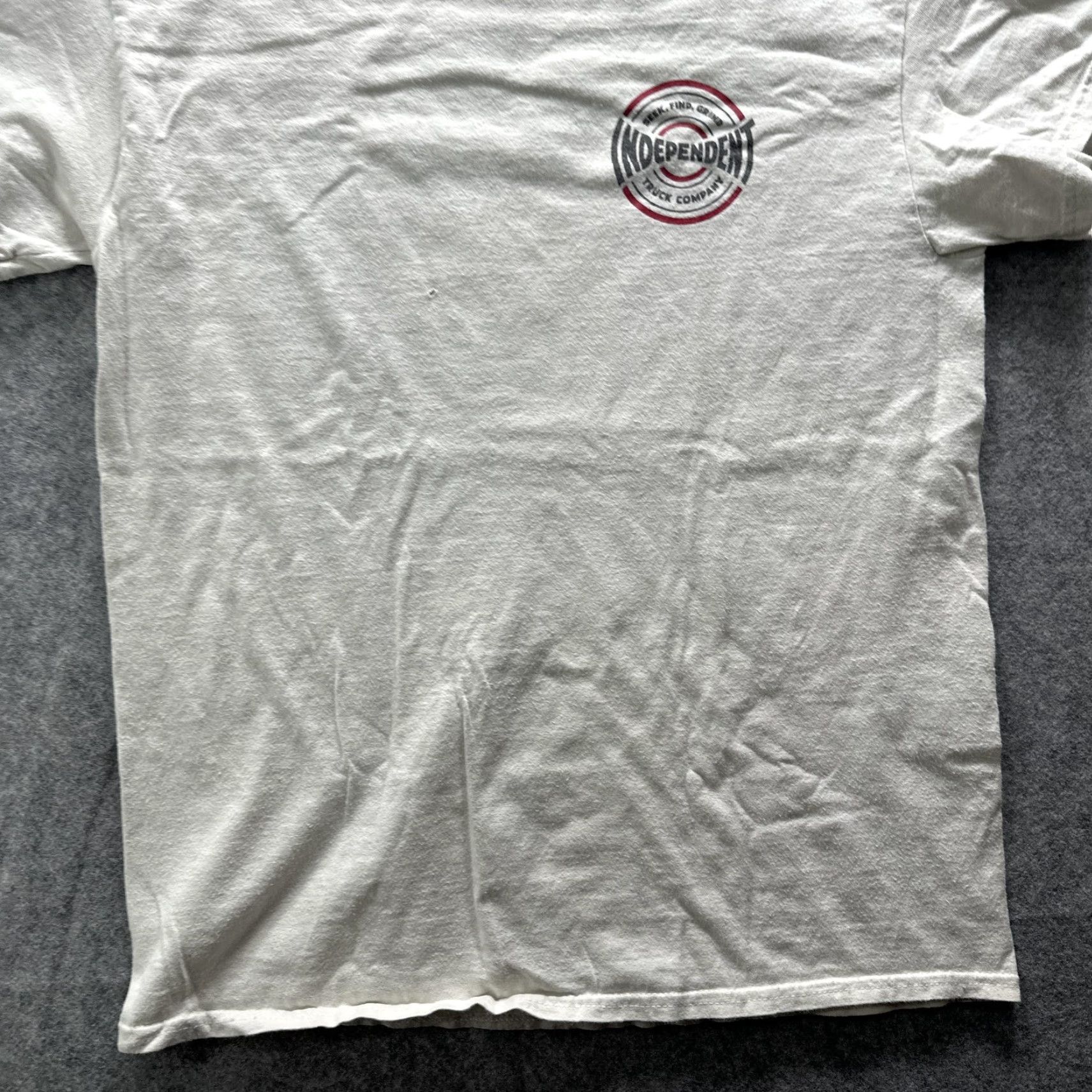 Vintage VINTAGE Independent Truck Co Shirt Mens Medium White Skateboard Logo Tee Graphic Casual Size US M / EU 48-50 / 2 - 5 Thumbnail