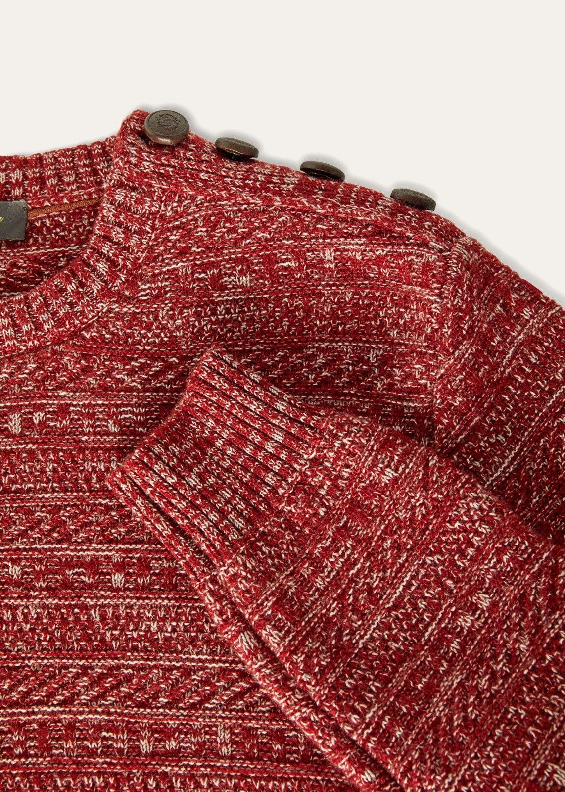 Loro Piana o1srvl11e1224 Girocollo Crewneck Cashmere Sweater in Red Size US M / EU 48-50 / 2 - 2 Thumbnail