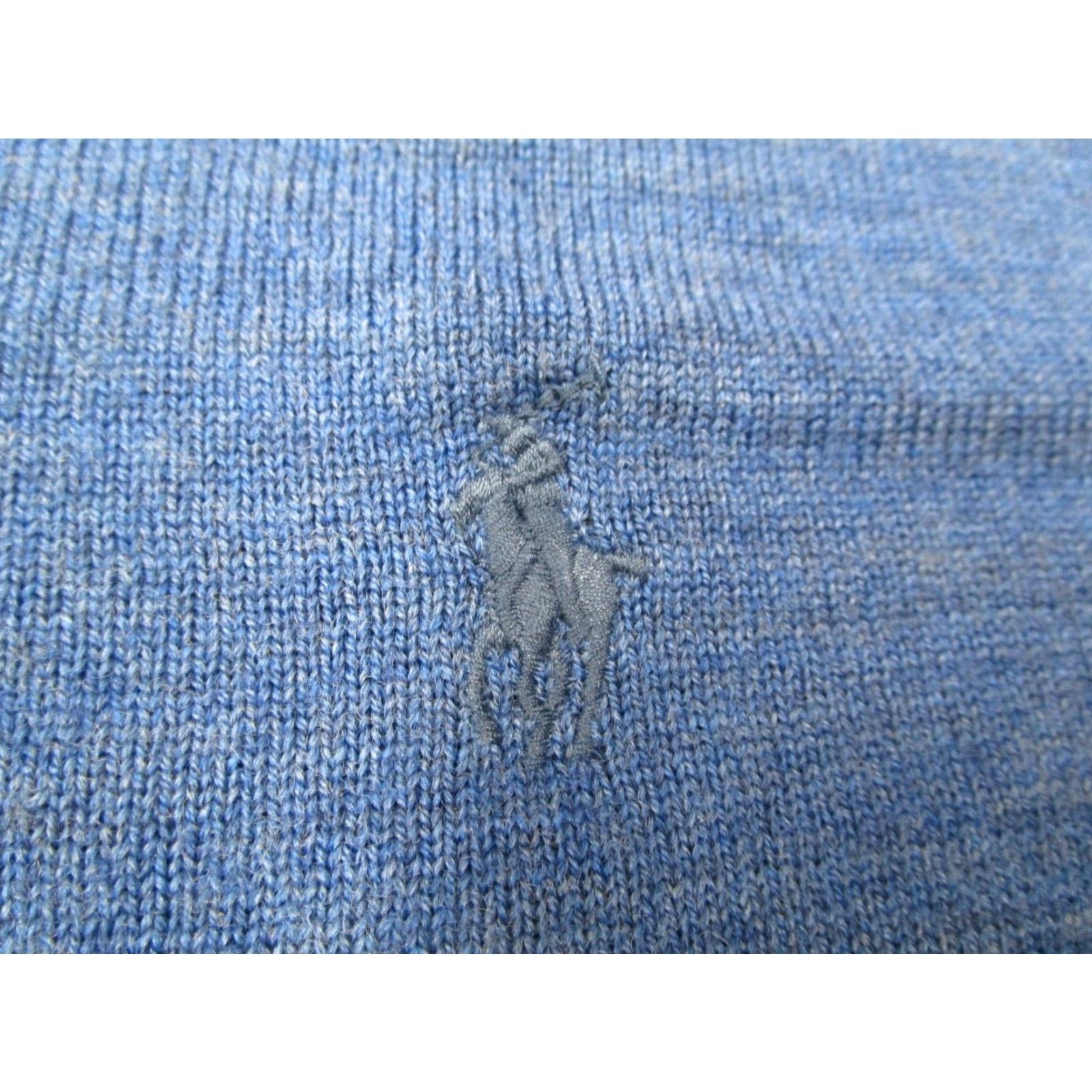 Polo Ralph Lauren VINTAGE Polo Ralph Lauren Sweater Pullover Mens XL Blue Wool Knit V-Neck Casual Size US XL / EU 56 / 4 - 4 Thumbnail