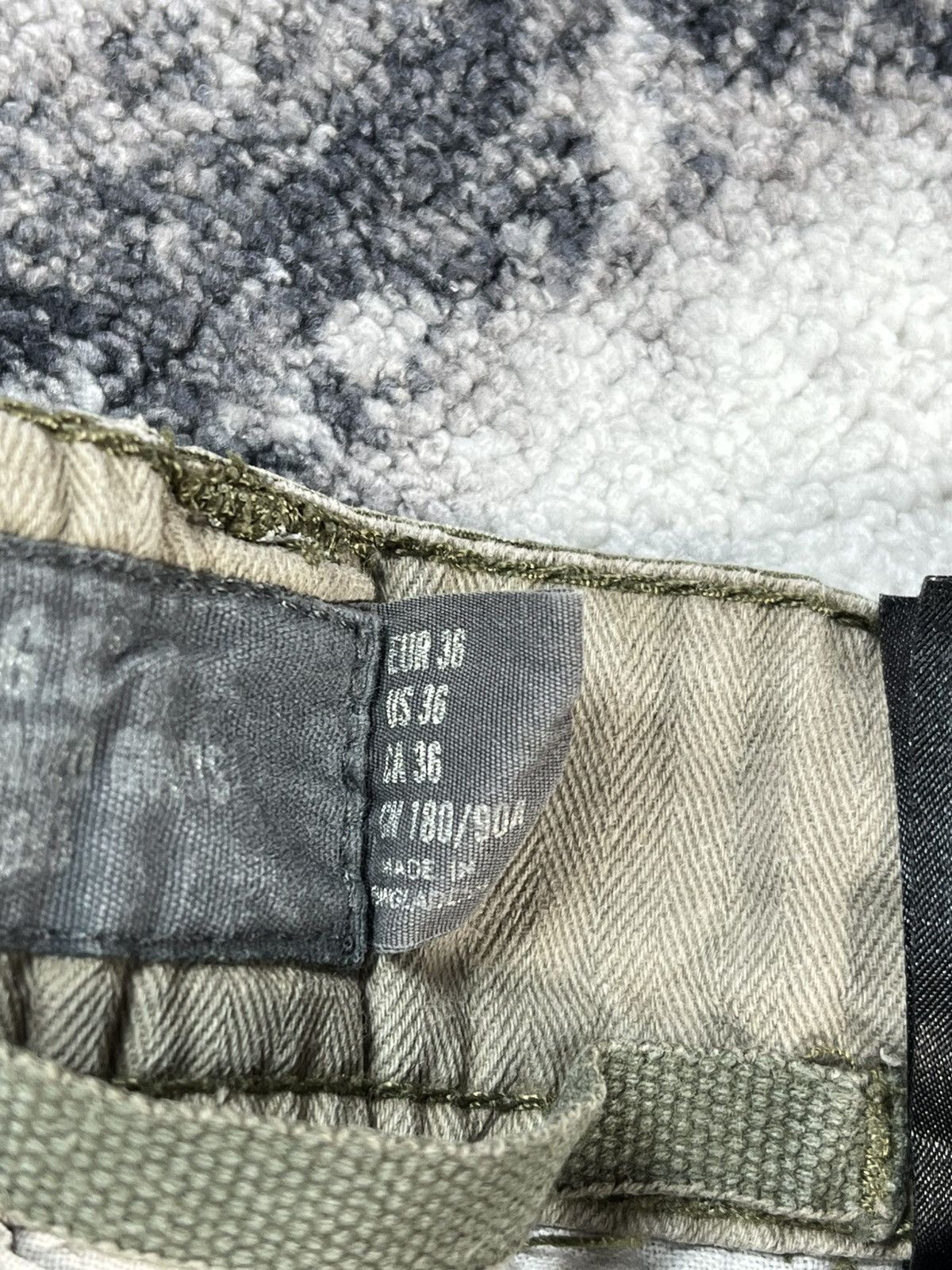Vintage Olive Cargo Pants Multi Pocket Military Style Wide Size US 34 / EU 50 - 9 Thumbnail
