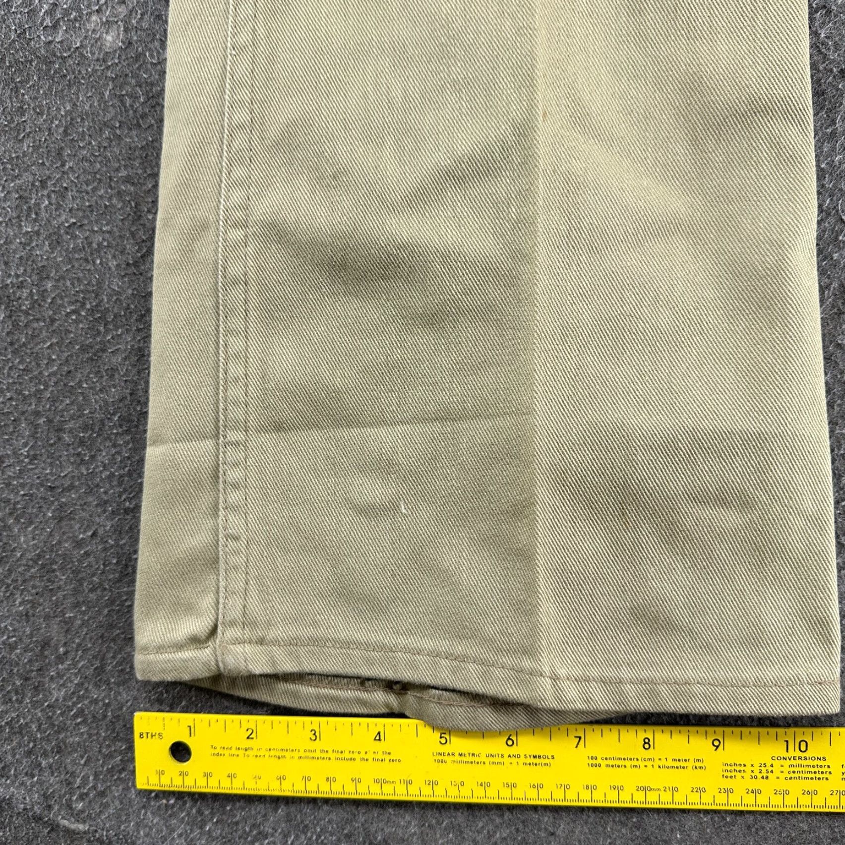 Bell VINTAGE Flare Pants Womens 30x31 Beige Military Bell Bottom Wide Leg Cargo 70s Pants Womens Wide-Leg Beige 30 31 Vintage Rock Pockets Stretch Mens? Size 30" / US 8 / IT 44 - 4 Thumbnail