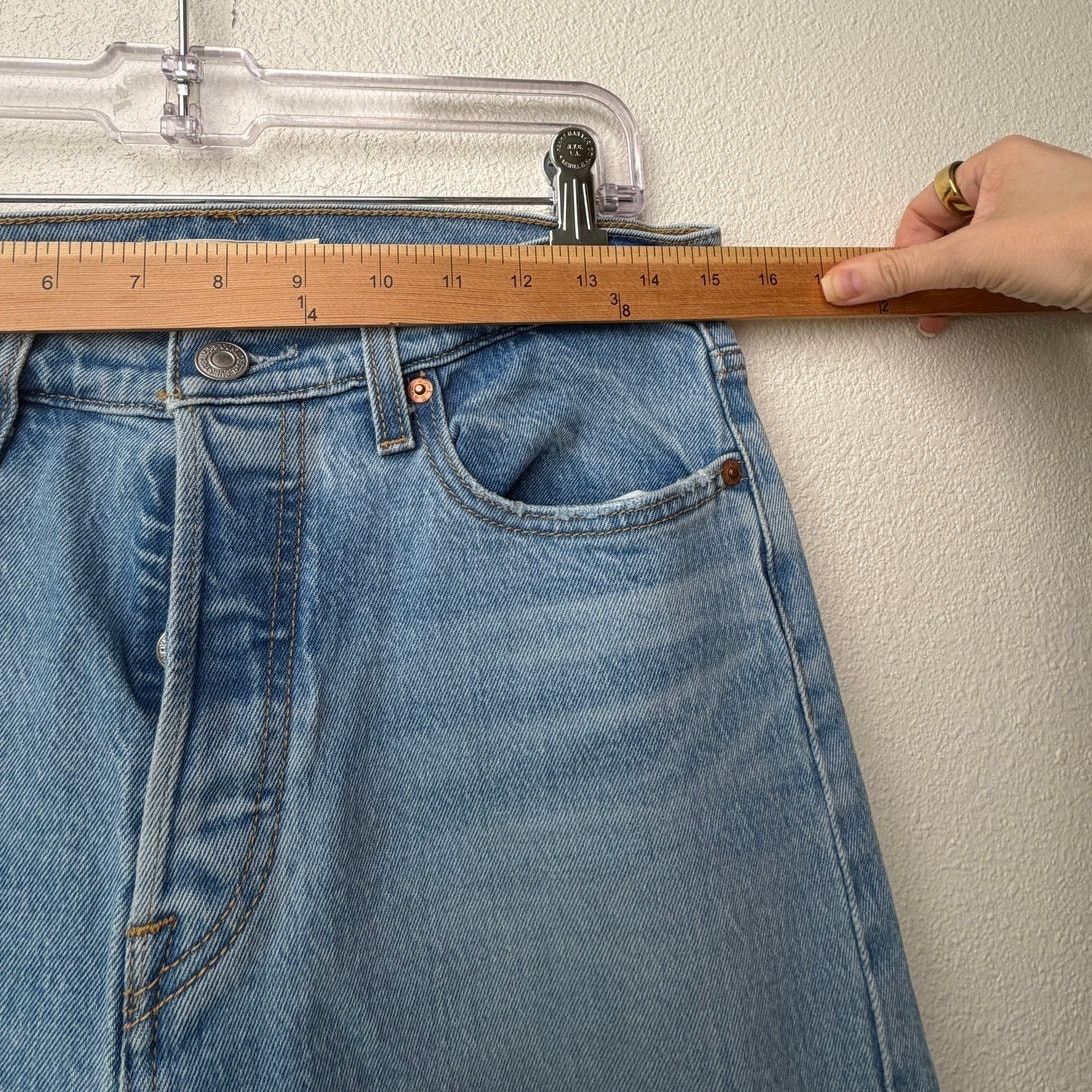 Levi's Levi's Wedgie Straight Button Fly Denim Jeans Women US 29 Size 29" - 14 Thumbnail